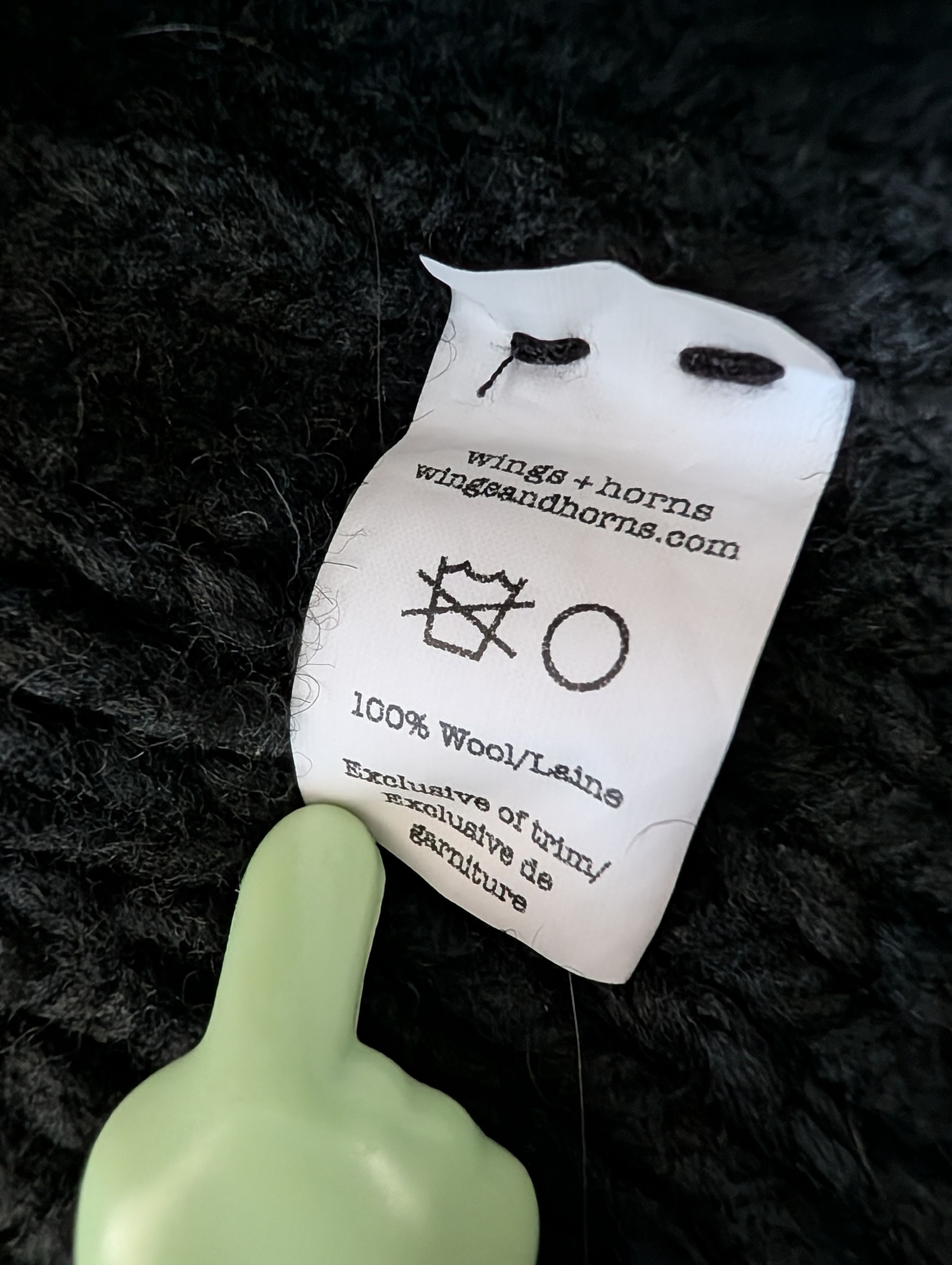Wings + Horns Handknit Peruvian Wool Crewneck Size US M / EU 48-50 / 2 - 5 Thumbnail