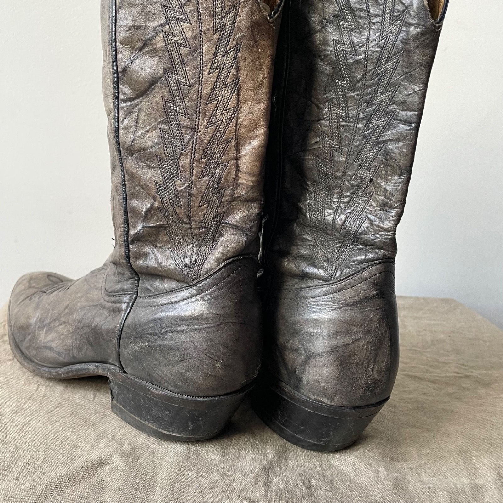 Boulet Boulet Vintage Leather Canada Made Cowboy Boots 9672AC Size US 8.5 / EU 41-42 - 5 Thumbnail