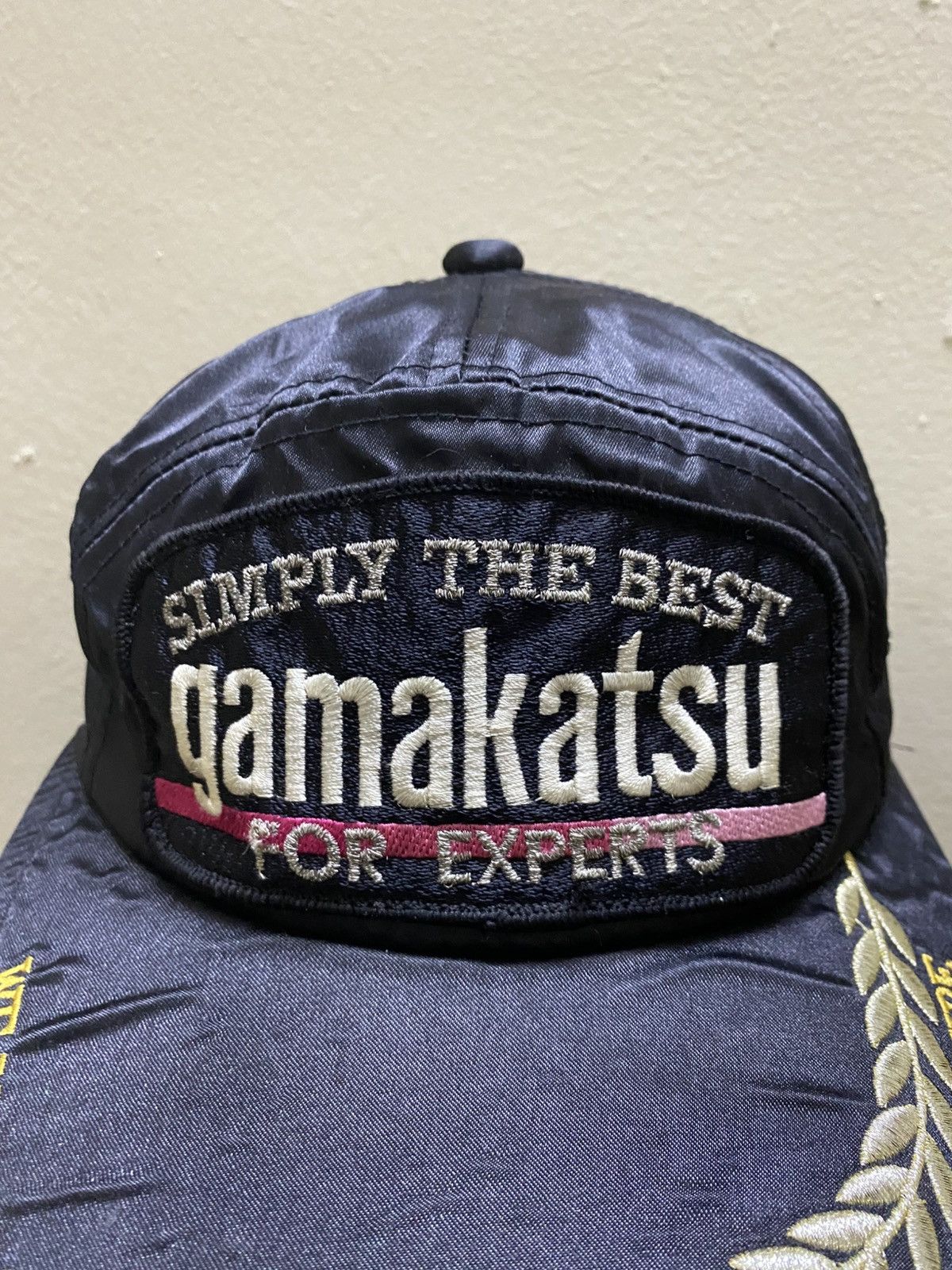 Japanese Brand VINTAGE RARE GAMAKATSU 7 PANEL NYLON ADJUSTABLE CAP Size ONE SIZE - 3 Thumbnail