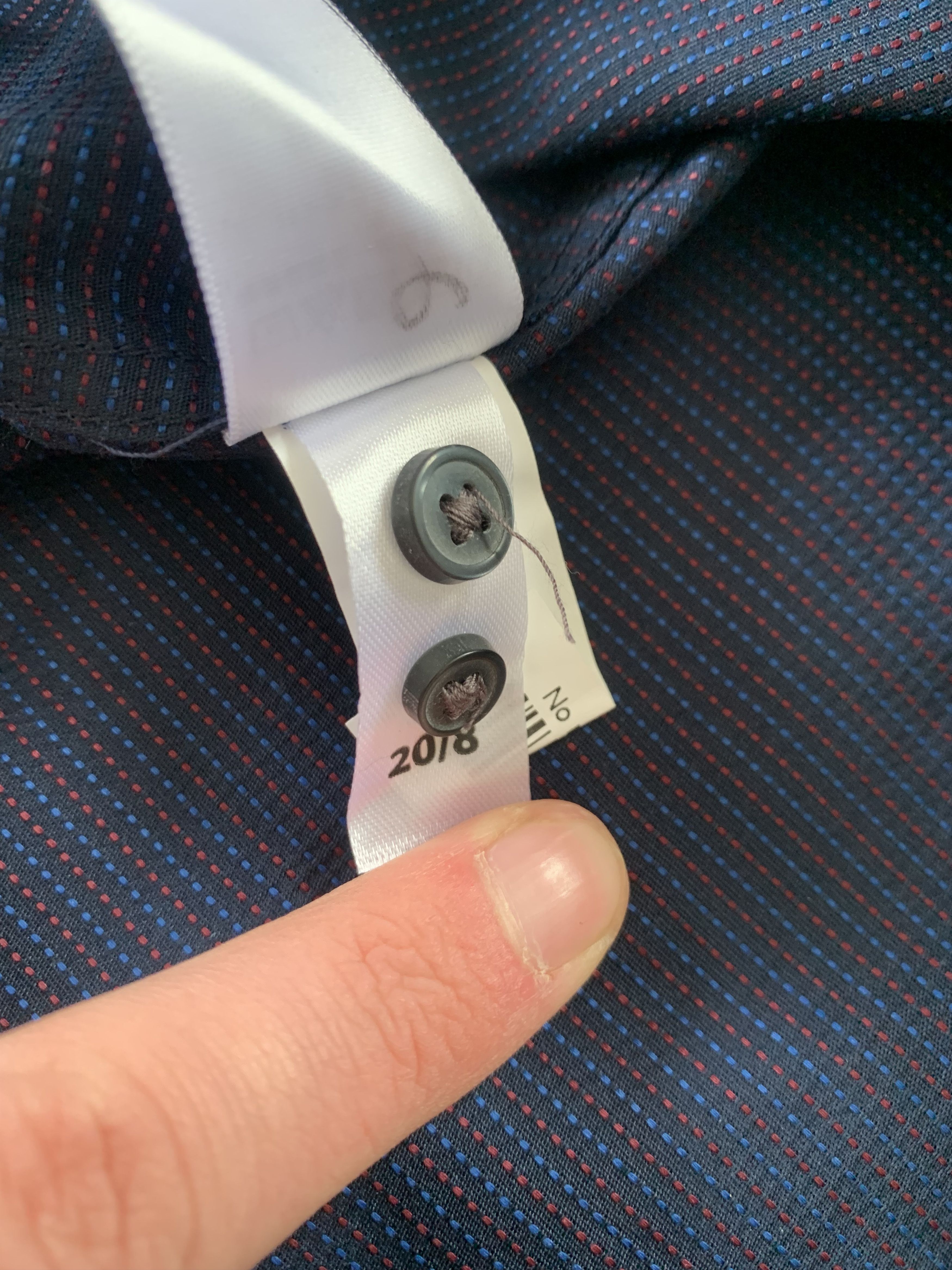 NEXT Next Signature Blue Cotton Long Sleeve Button Up Size US XL / EU 56 / 4 - 10 Thumbnail