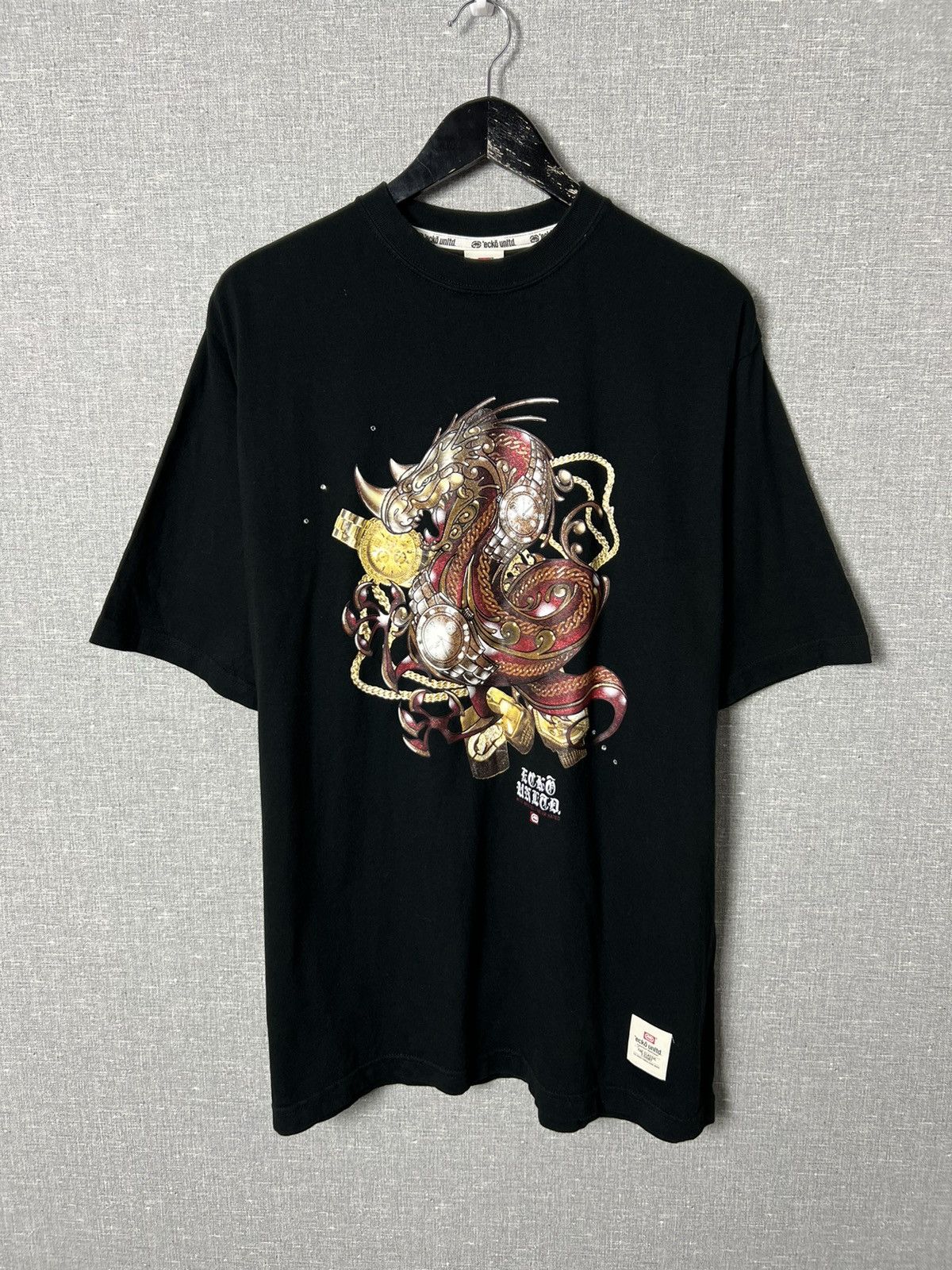 Ecko Unltd. × Rap Tees × Vintage Vintage Y2K ECKO UNLTD. Big Logo Dragon T-Shirt Size US XL / EU 56 / 4 - 1 Thumbnail