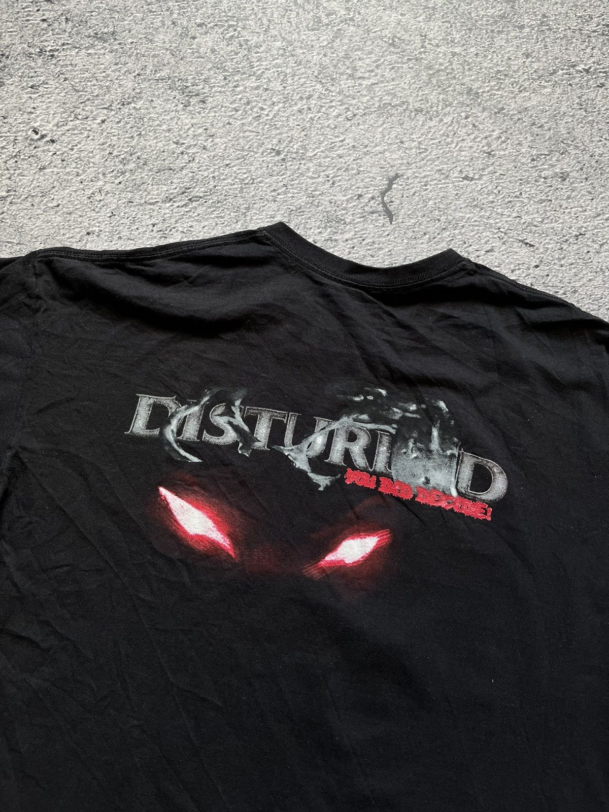 Band Tees × Vintage Vintage 00s Disturbed American Chicago Heavy Metal Band Tee Size US L / EU 52-54 / 3 - 6 Thumbnail