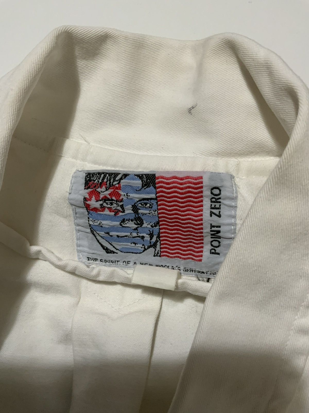 Point Zero × Vintage Vintage 80s Point Zero Batwing Cropped Retro Canvas Jacket Size US XL / EU 56 / 4 - 5 Thumbnail