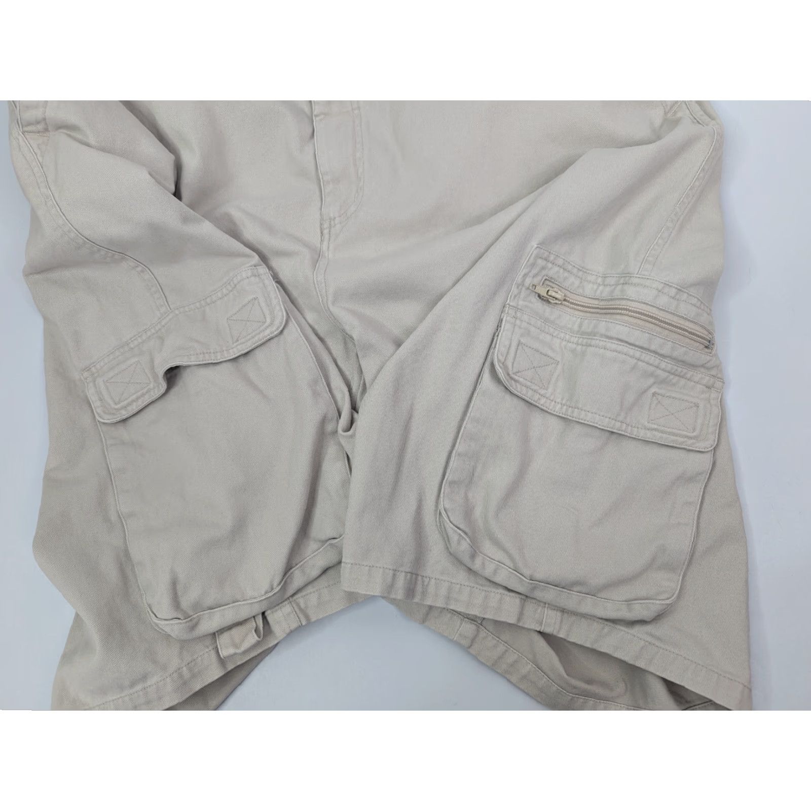 Anchor Blue VINTAGE Anchor Blue Cargo Shorts Zip Pocket Men's 40 Beige Skate Baggy Outdoors Y2K Size US 40 / EU 56 - 2 Thumbnail