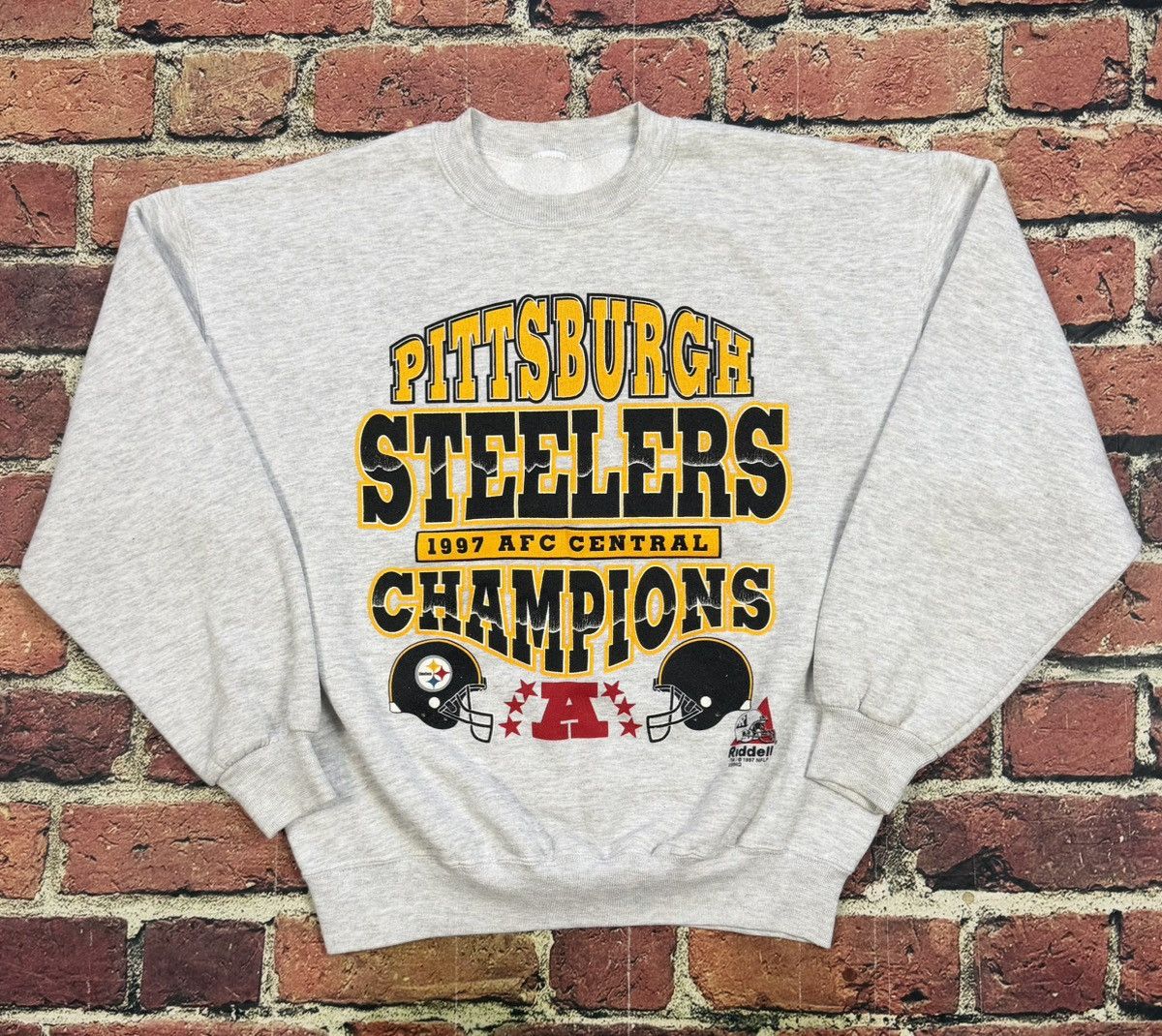 Riddell Vintage Pittsburgh Steelers Sweatshirt 1997 AFC Champions Size US L / EU 52-54 / 3 - 1 Thumbnail