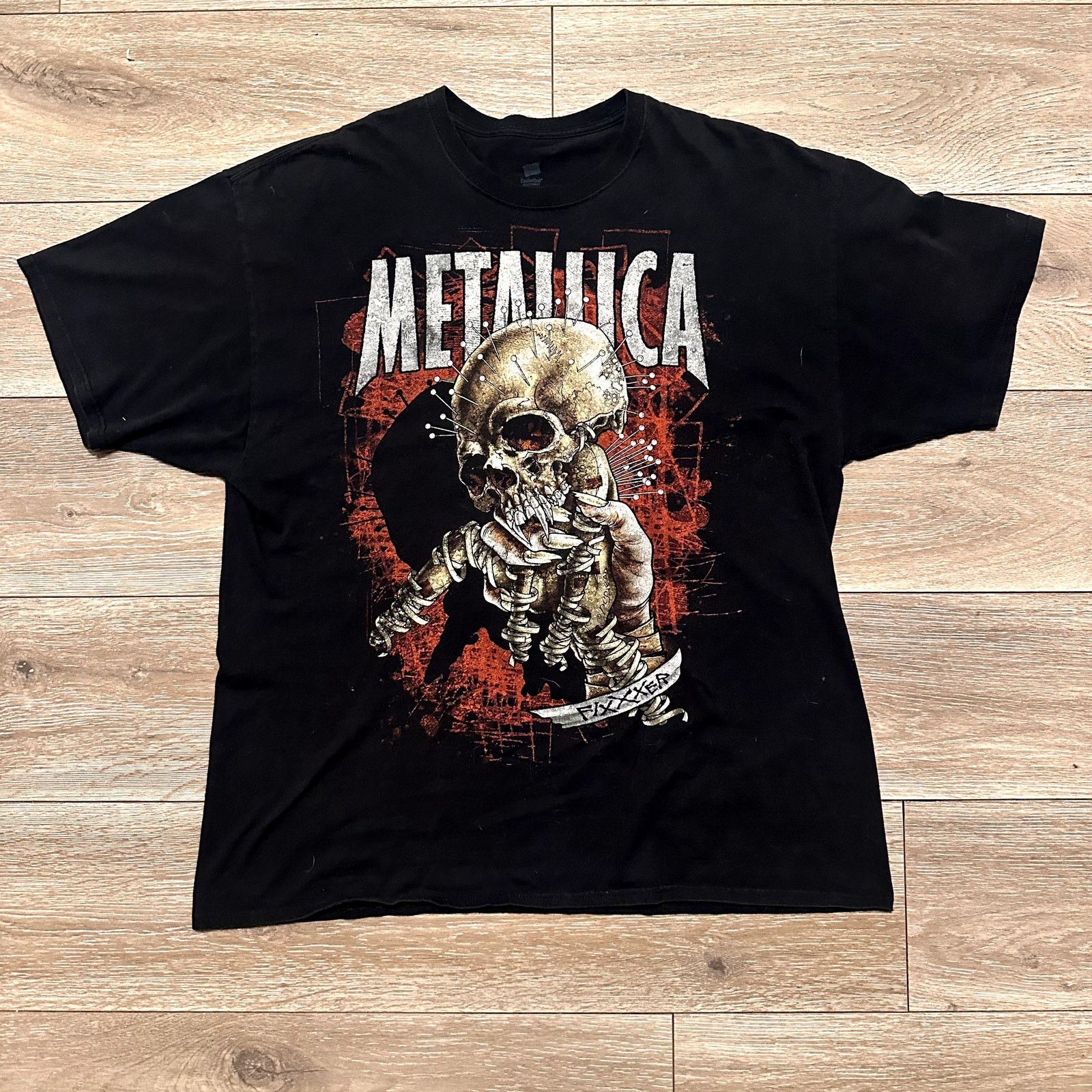Hanes Y2K Modern Metallica Redux Fixxxer Black Metal T-Shirt 2XL Size US XXL / EU 58 / 5 - 1 Thumbnail