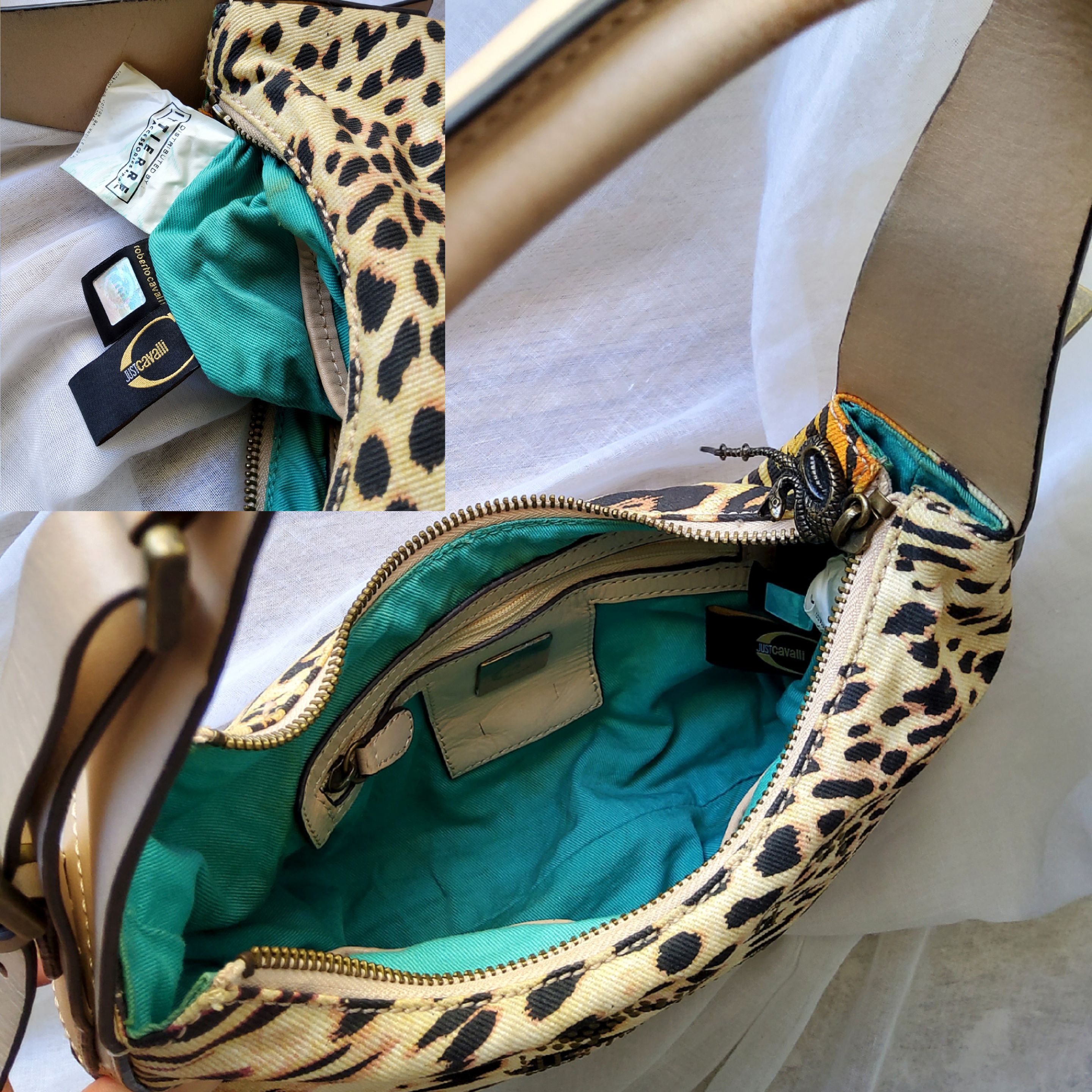 Roberto Cavalli Roberto Cavalli vintage y2k studded leopard shoulder handbag Size ONE SIZE - 10 Thumbnail