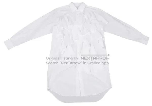 Comme des Garcons Comme Des Garcons White Retro Lace Long Shirt Size XS / US 0-2 / IT 36-38 - 2 Thumbnail