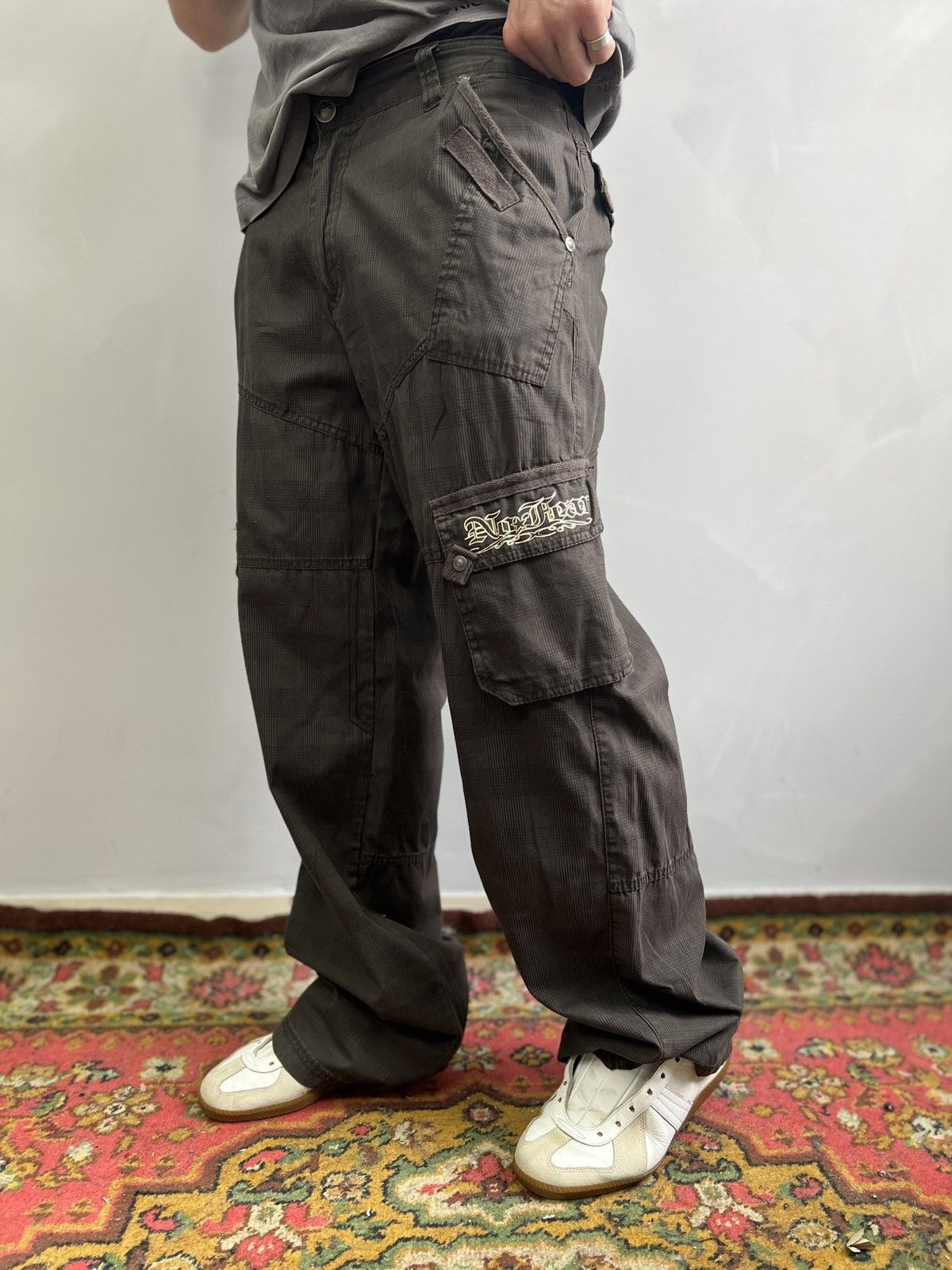 Diesel × No Fear VINTAGE Y2K DIESEL STYLE CARGO NO FEAR rap pants skater Size US 32 / EU 48 - 3 Thumbnail