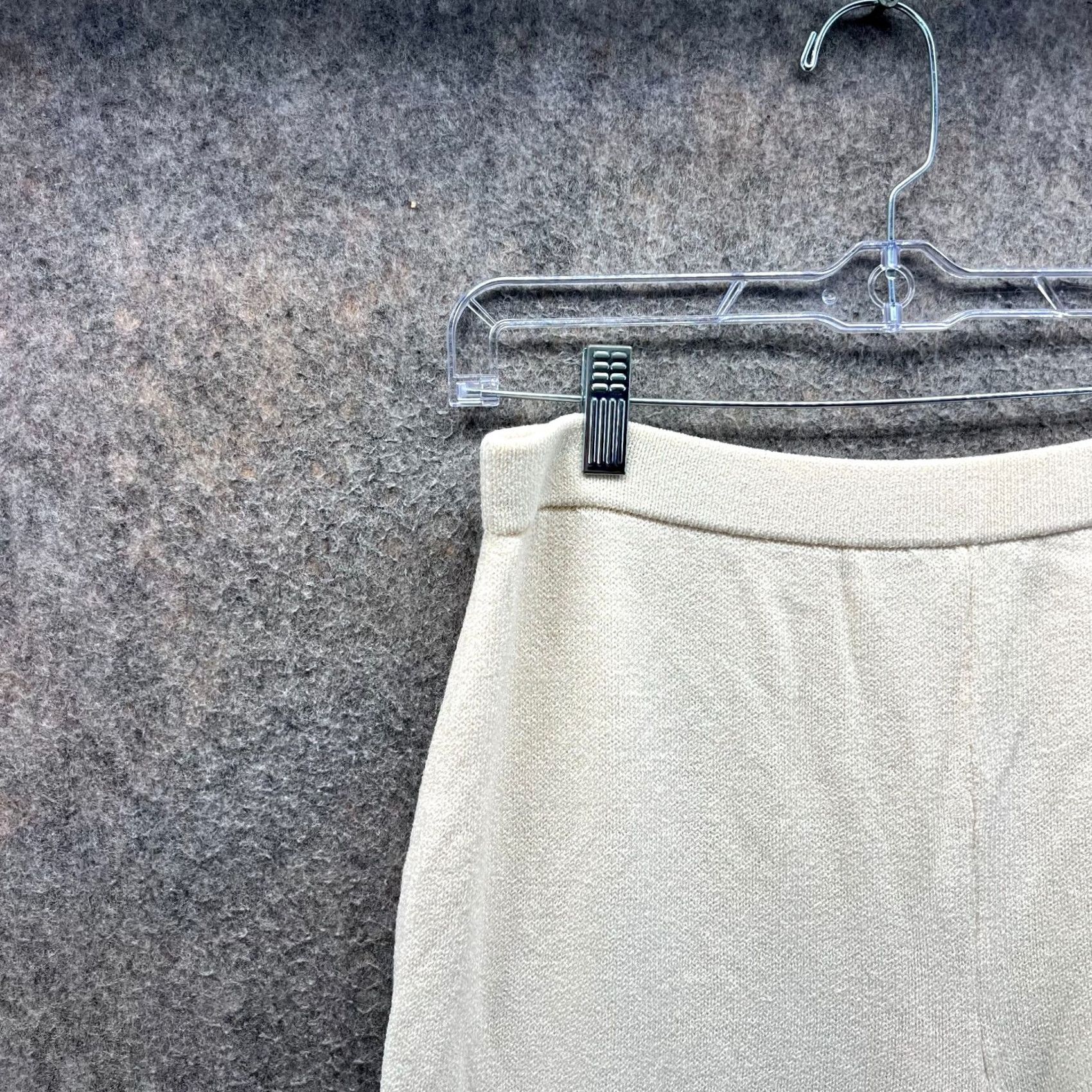 Vintage VINTAGE St John Dress Pants Womens 14 Beige Elastic Waist Fleece High Rise Straight US 26 In Inseam Mens? Size 36" / US 14 / IT 50 - 7 Thumbnail