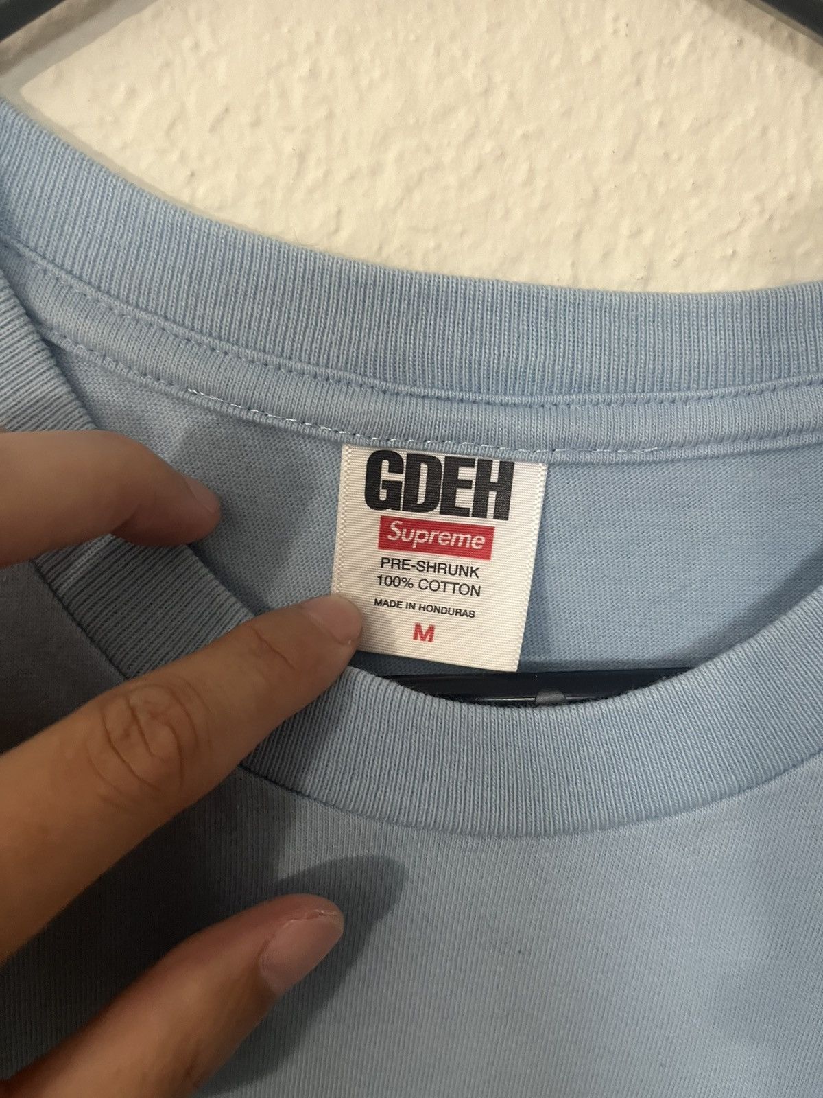 Supreme Supreme Goodenough SS25 End Racism Tee T-shirt Light Blue M Size US M / EU 48-50 / 2 - 2 Thumbnail