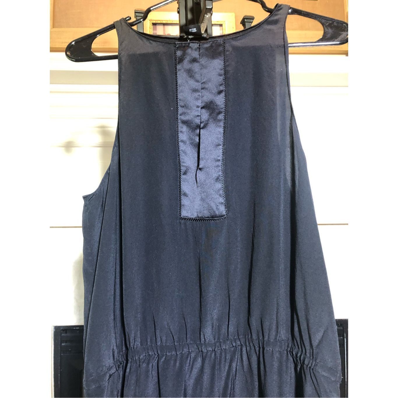 Club Monaco Club Monaco Women’s Black Elegant Silk Long Tank Dress Size Size L / US 10 / IT 46 - 2 Thumbnail