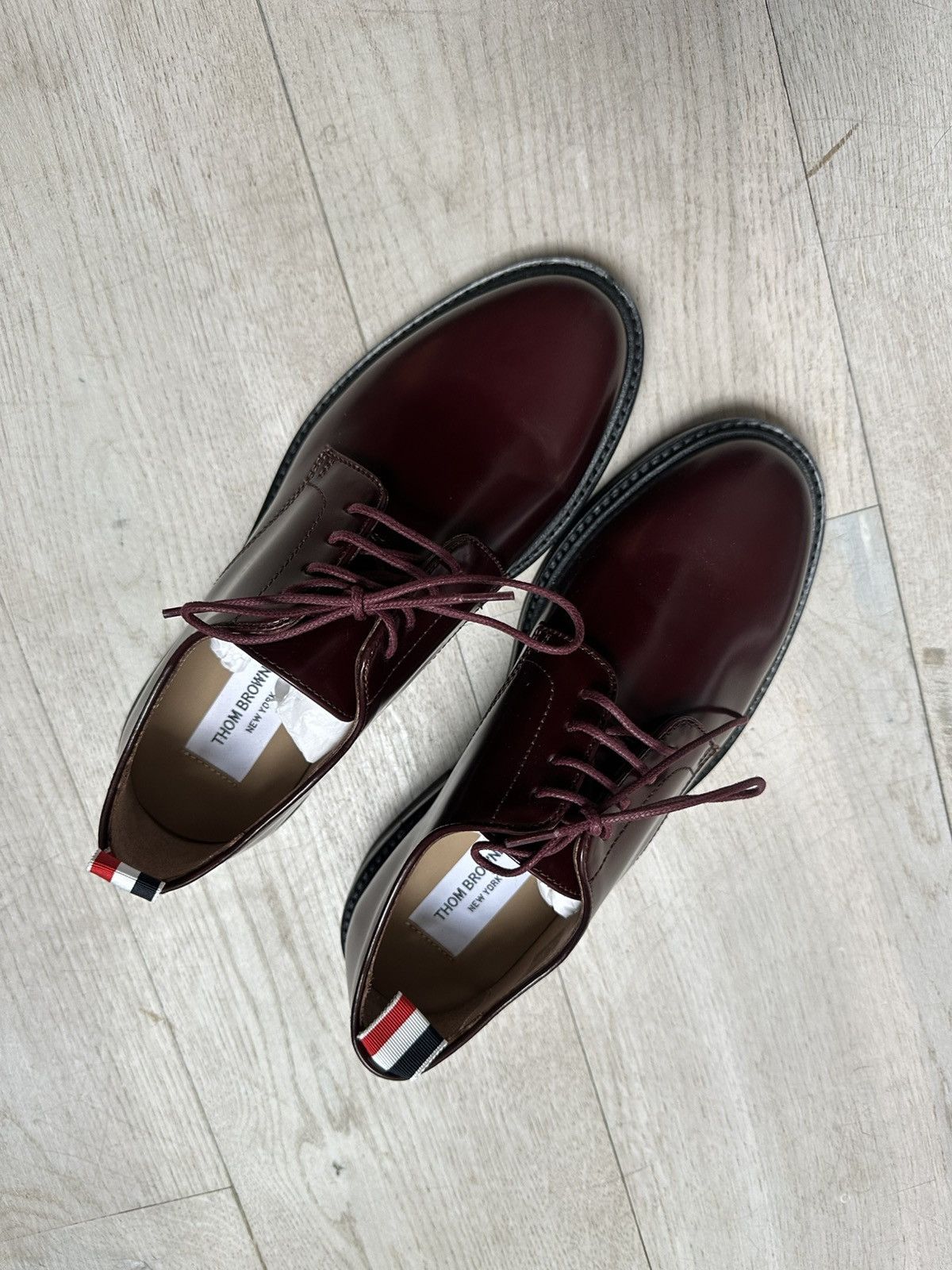 Thom Browne CALF LEATHER UNIFORM LACE UP SHOE Size US 9.5 / IT 39.5 - 1 Thumbnail