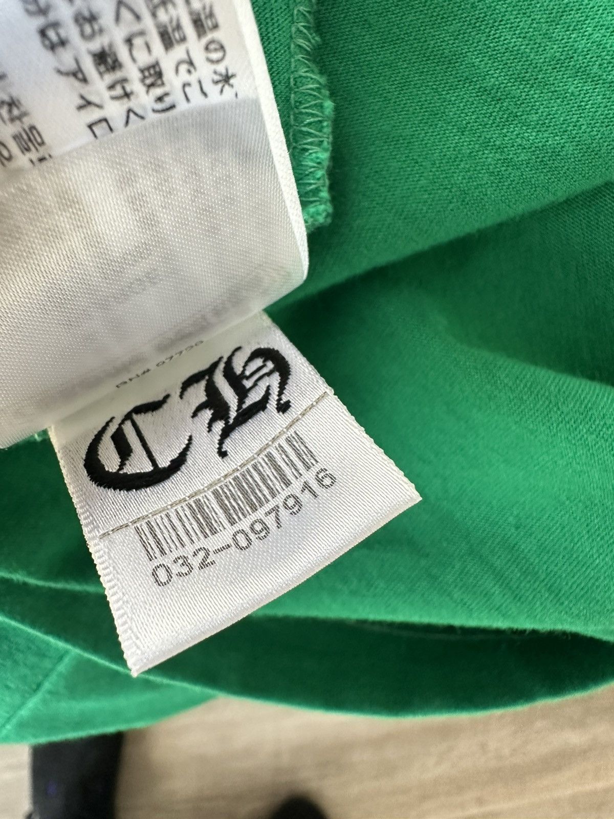 Chrome Hearts Horseshoe Long Sleeve T-shirt Green/Orange