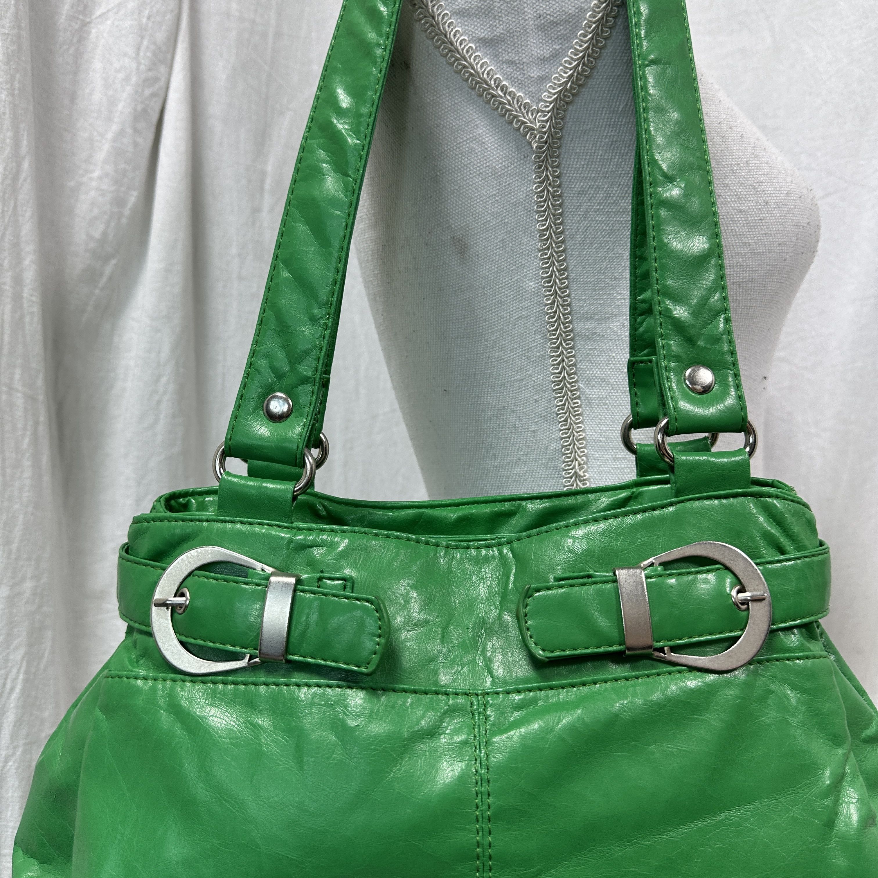 Vintage Vintage Avant Garde Grunge Green Bag Y2K Size ONE SIZE - 6 Thumbnail