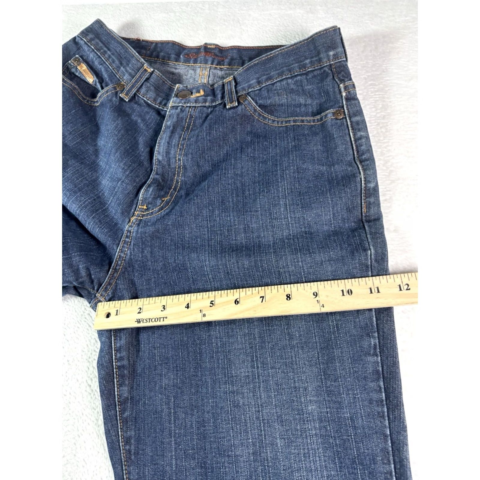 Eddie Bauer Eddie Bauer Jeans Women's 10 Regular Original Loose Straight Leg Denim Blue 5-Pocket Pockets Vintage No 90s Theme Fashion Jeans Size 32" / US 10 / IT 46 - 4 Thumbnail