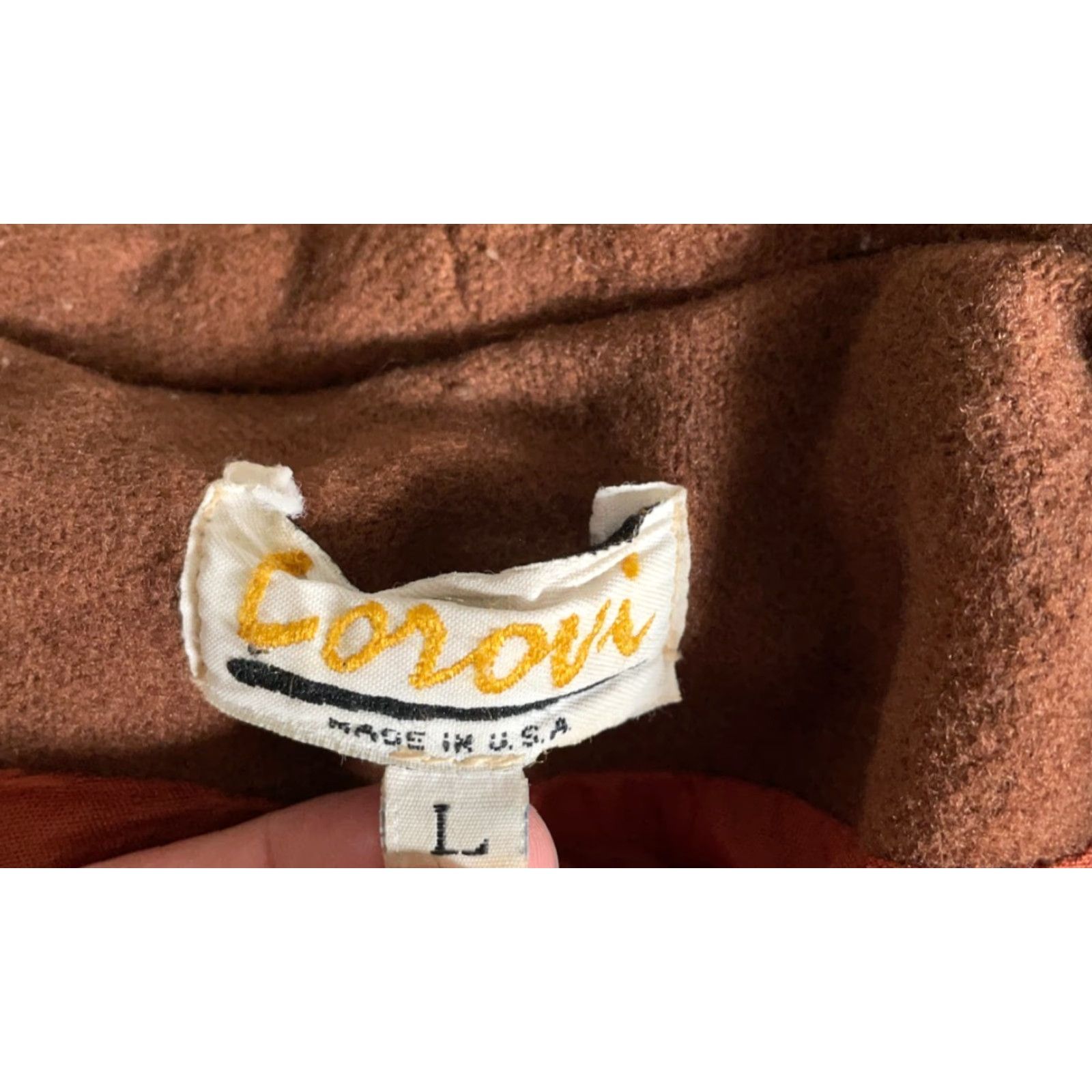 Lorovi Brown Wool Fringe Jacket Women\'s Large 1-Button Western Boho Retro