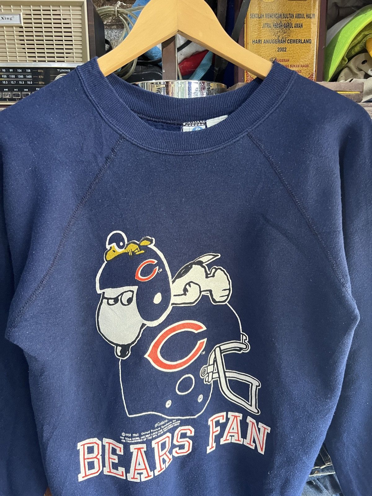 Peanuts 🔥Very Rare Vintage 60s Bears Fan NFL Crewneck Sweatshirt Size US S / EU 44-46 / 1 - 5 Thumbnail