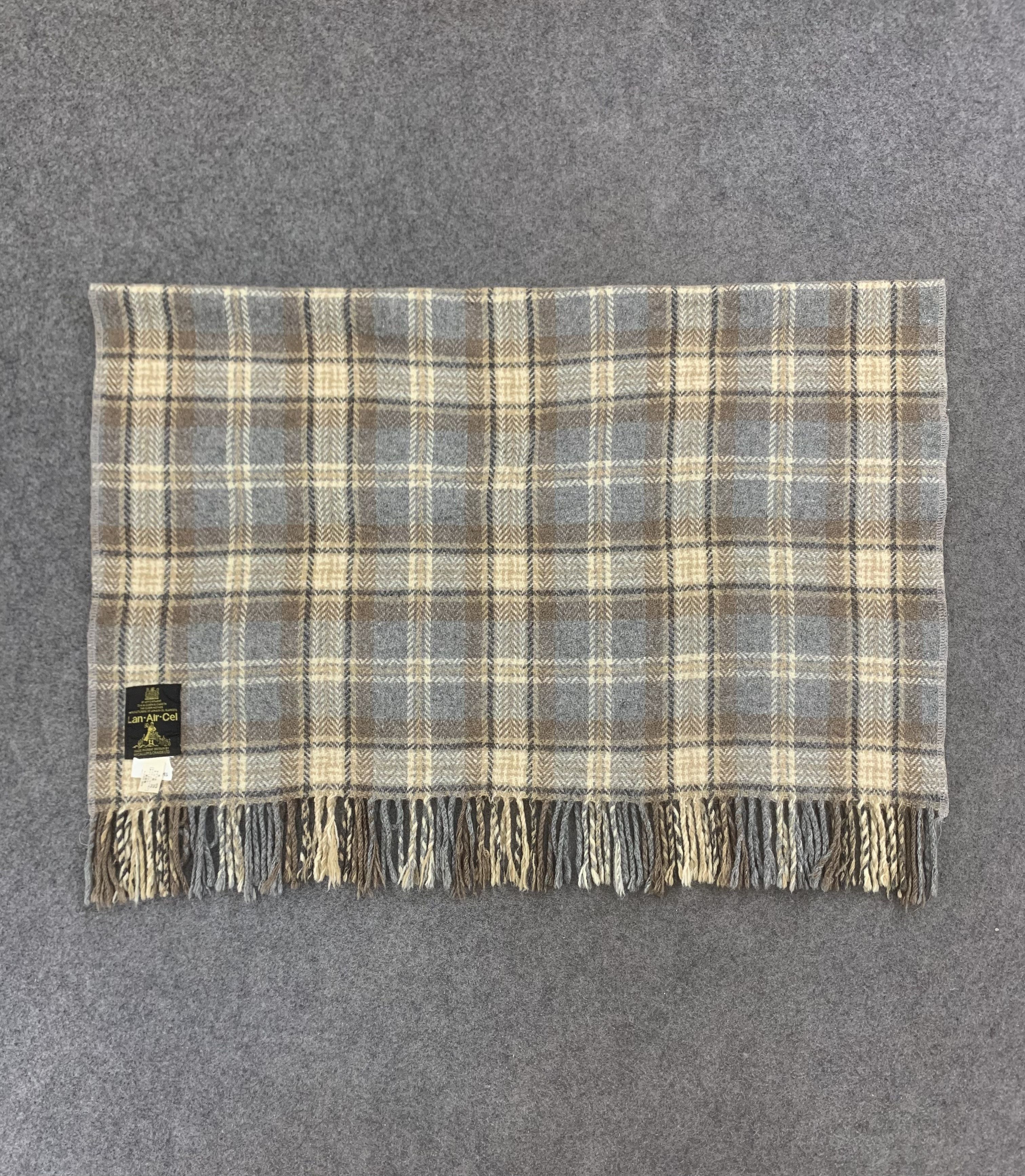 Vintage Lan.Air.Cel Scarf Wool Muffler Neck Wrap BL9240 Size ONE SIZE - 2 Thumbnail