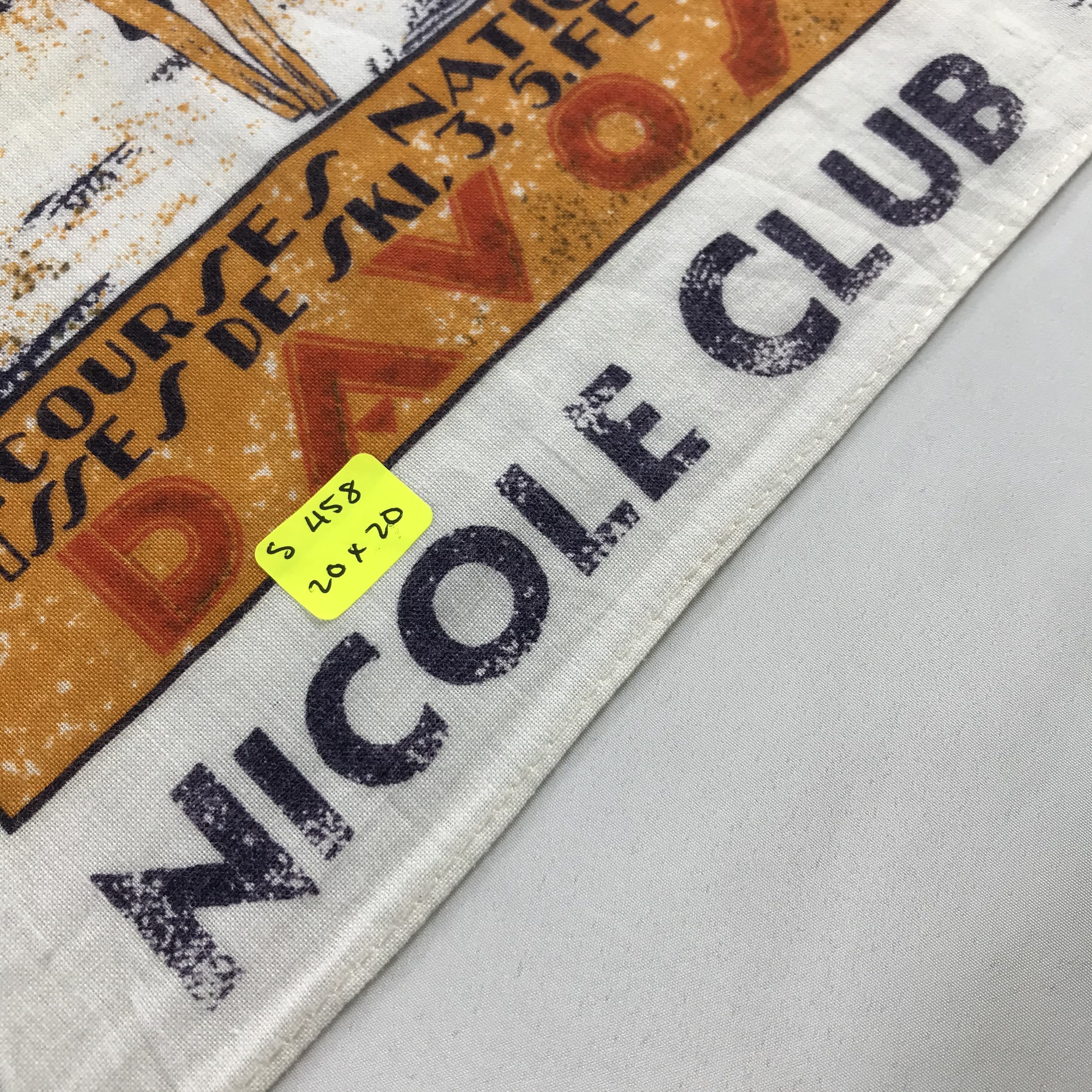 Nicole Club × Vintage Nicole Club Bandana / Handkerchief / Neckerchief - S458 Size ONE SIZE - 5 Thumbnail