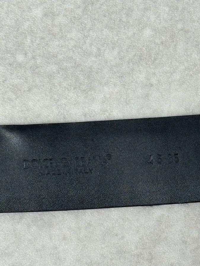 Dolce & Gabbana AW2005 Dolce & Gabbana DG Logo Buckle Black Leather Belt Size ONE SIZE - 8 Thumbnail