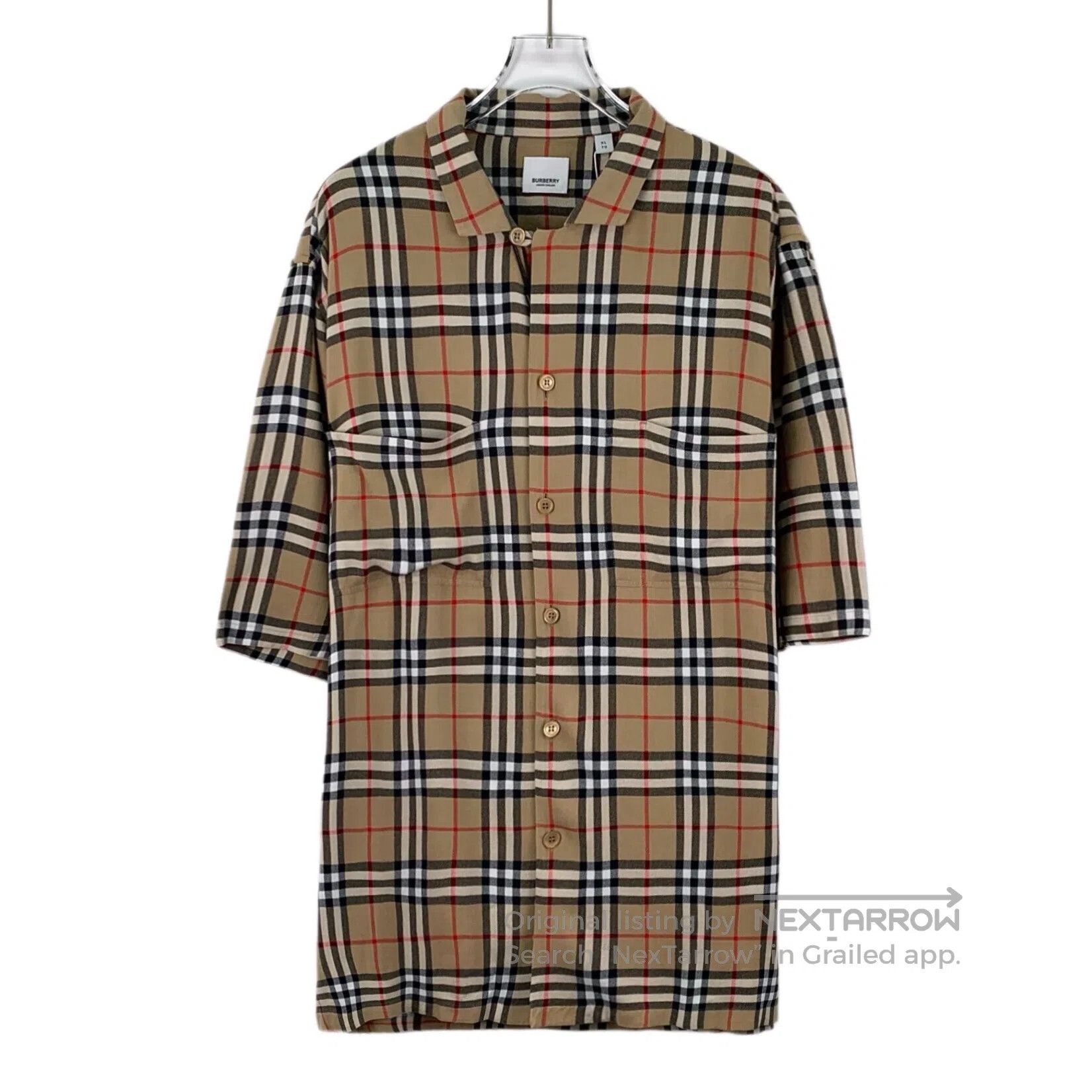 Burberry Burberry Deep brown classic checkered design lapel single- Size US XL / EU 56 / 4 - 1 Thumbnail