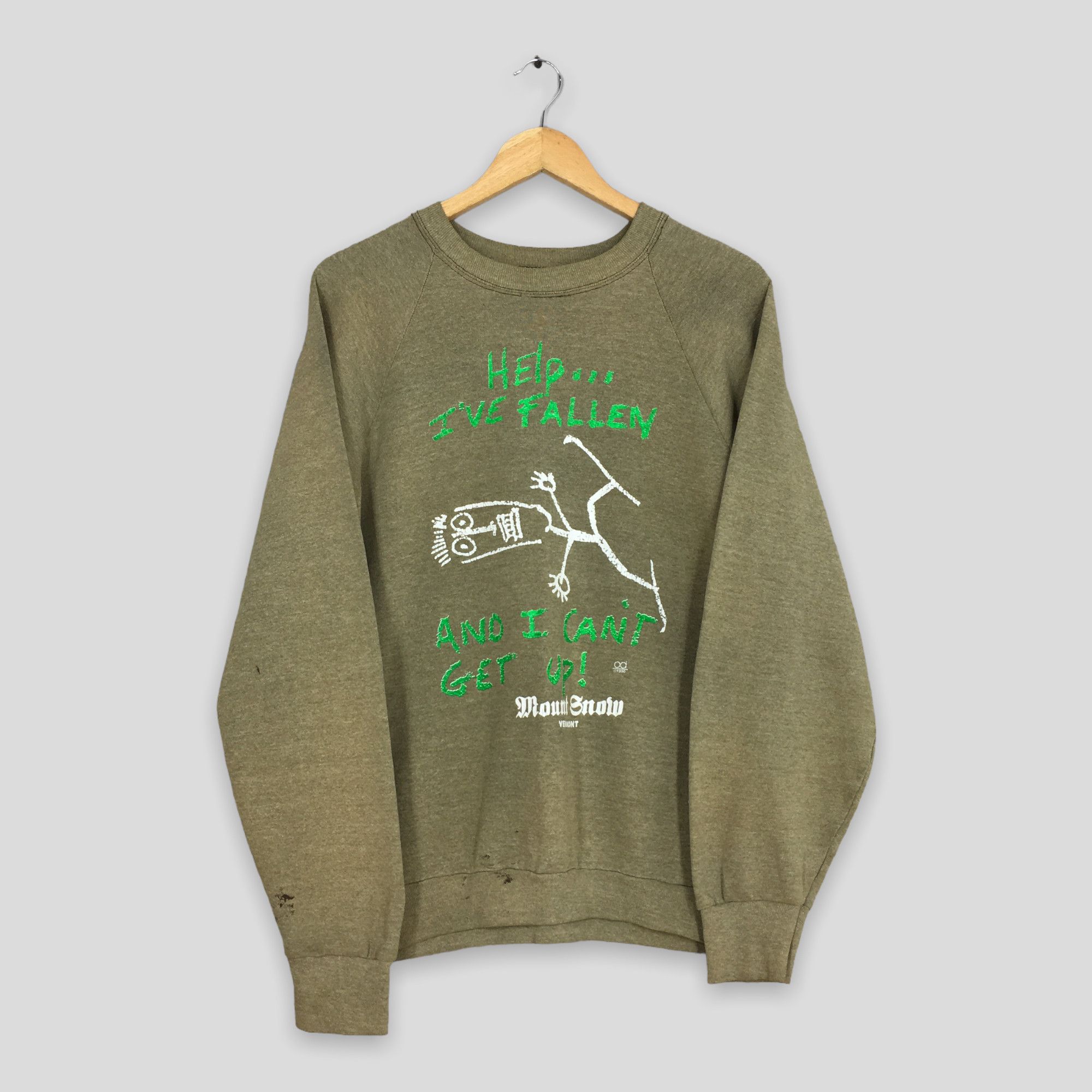 Other Vintage Ski Mount Snow Vermont Faded Sweatshirt Large Size US L / EU 52-54 / 3 - 1 Thumbnail