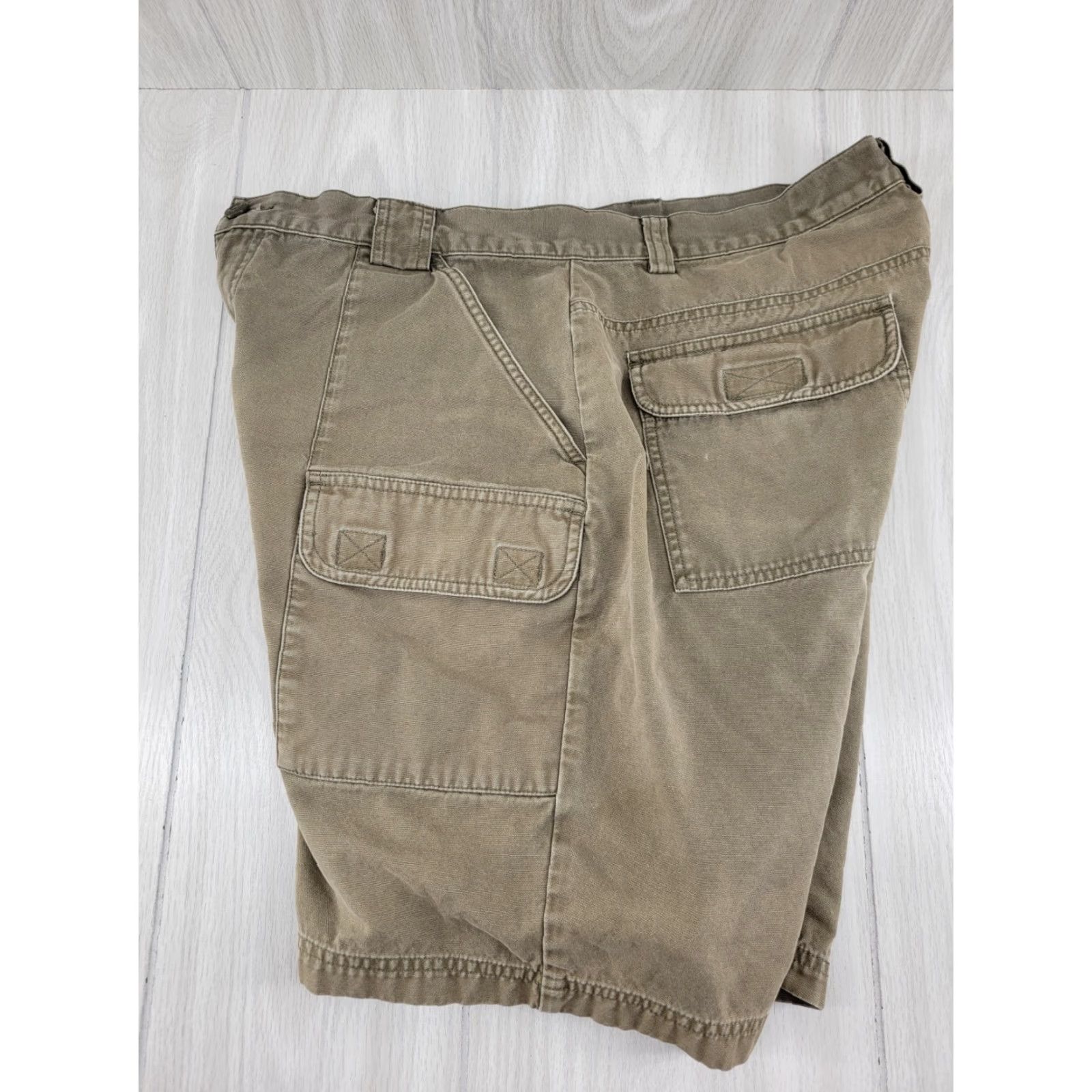 Eddie Bauer Eddie Bauer Mens Cargo Shorts 36 Hunter Green Outdoor Camping Hiking Casual Cargo Pocket Canvas Siz 36 Regular Mens Size US 36 / EU 52 - 5 Thumbnail