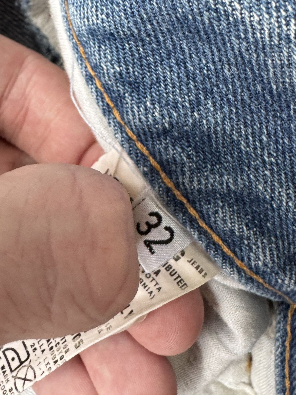 Helmut Lang Helmut Lang 2000 Silver Painter Thrashed Classic Cut Denim Size US 32 / EU 48 - 13 Thumbnail
