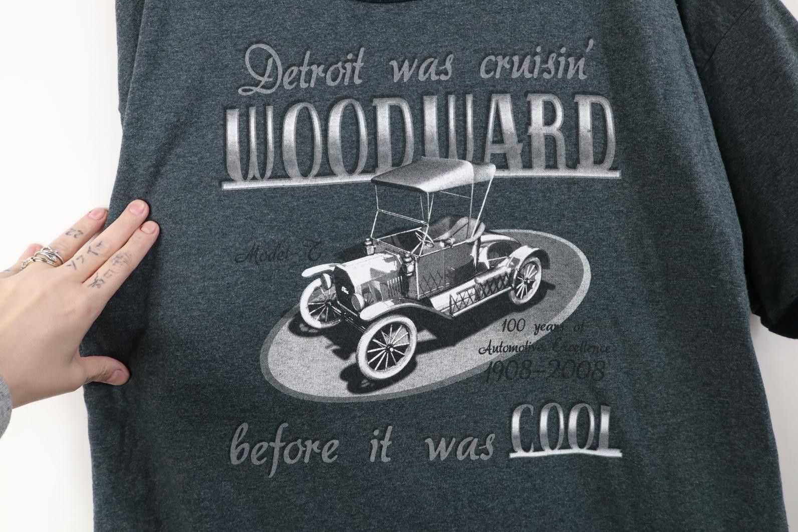 Vintage Vintage Y2K 2008 Woodward Dream Cruise Car Ringer T-Shirt Size US XL / EU 56 / 4 - 4 Thumbnail