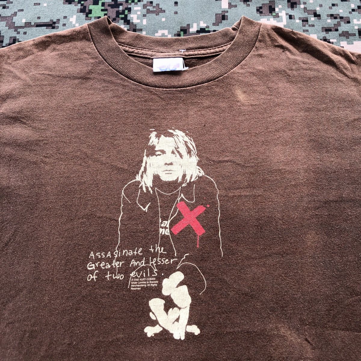 Band Tees × Vintage Vtg Kurt Cobain Band Tshirt Size US S / EU 44-46 / 1 - 1 Thumbnail