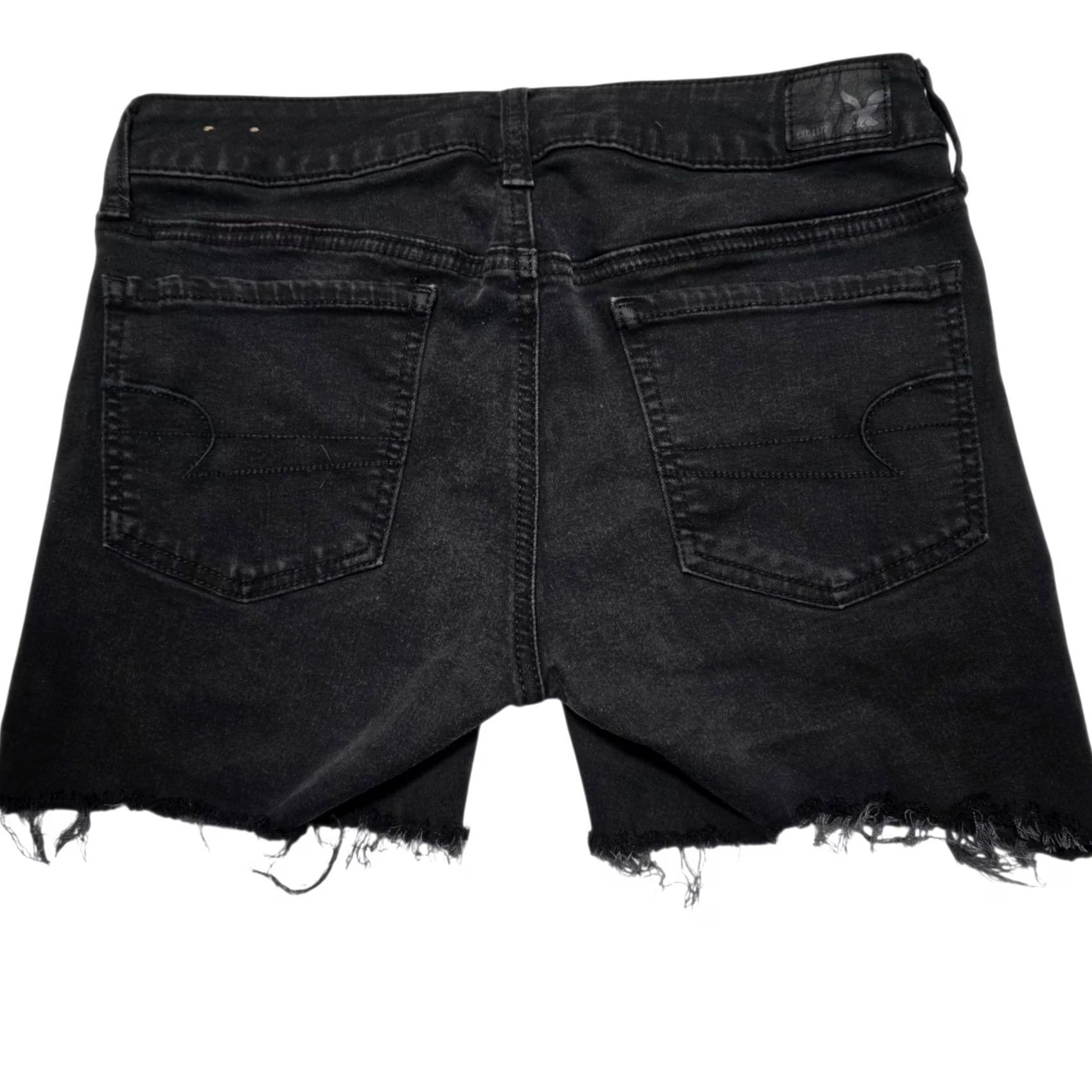 American Eagle Outfitters American Eagle Outfitters Black Jegging Denim Jean Shorts Women’s 6 Size 28" / US 6 / IT 42 - 2 Thumbnail