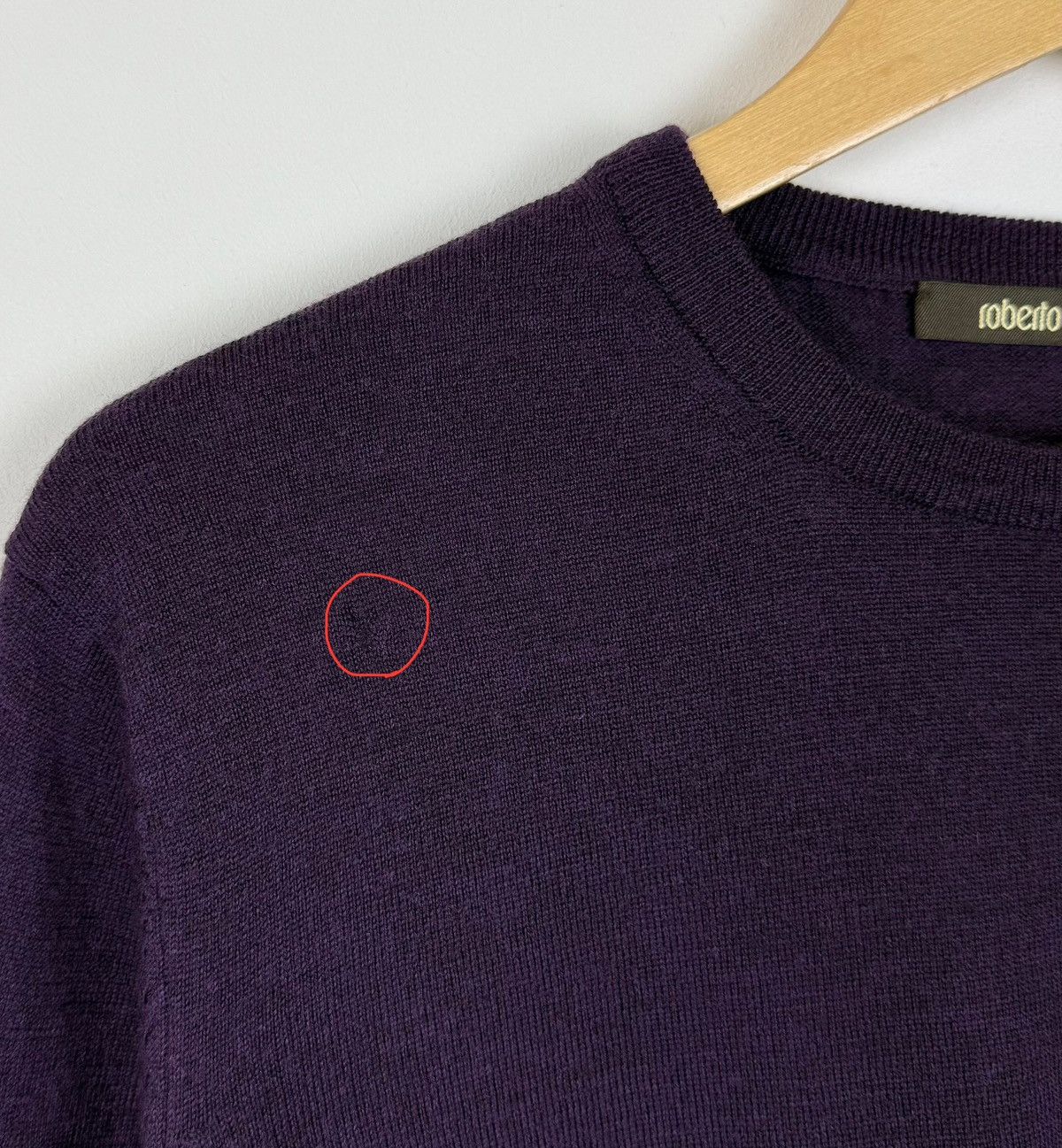 Roberto Cavalli Roberto Cavalli Sweater Jumper Men’s Size L Luxury Purple Size US L / EU 52-54 / 3 - 3 Thumbnail