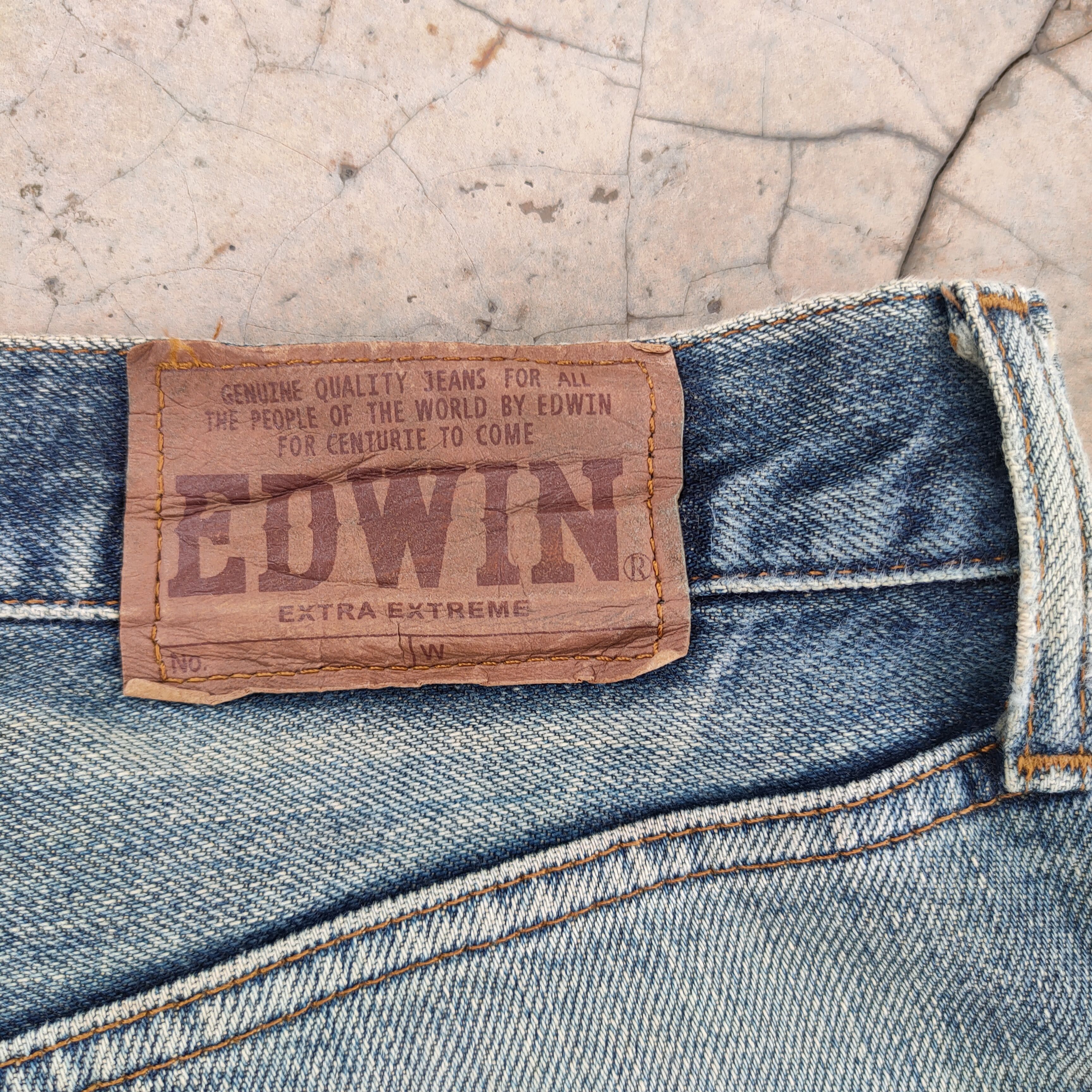 Edwin W33 VINTAGE EDWIN FADED RIPPED JEANS PANTS Size US 33 - 13 Thumbnail