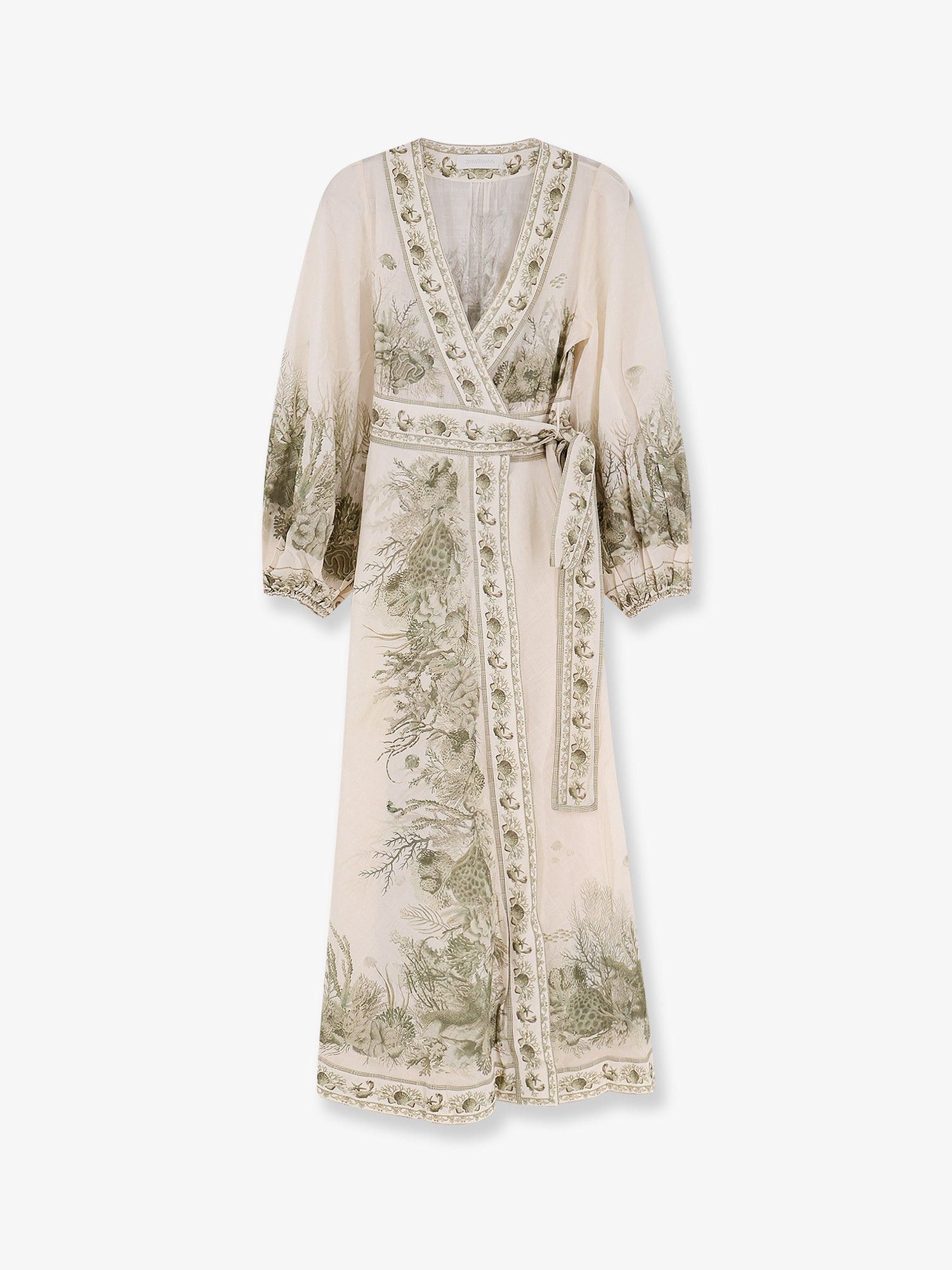 Zimmermann Wanderlust Wrap Cotton Midi Dress Size M / US 6-8 / IT 42-44 - 1 Thumbnail