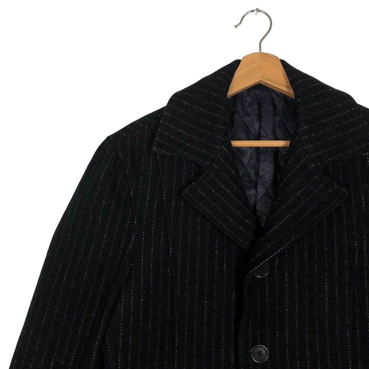 Japanese Brand 🔥90’s Double Breast Biker Jacket Ships Luxury Stripe Design Size US L / EU 52-54 / 3 - 6 Thumbnail