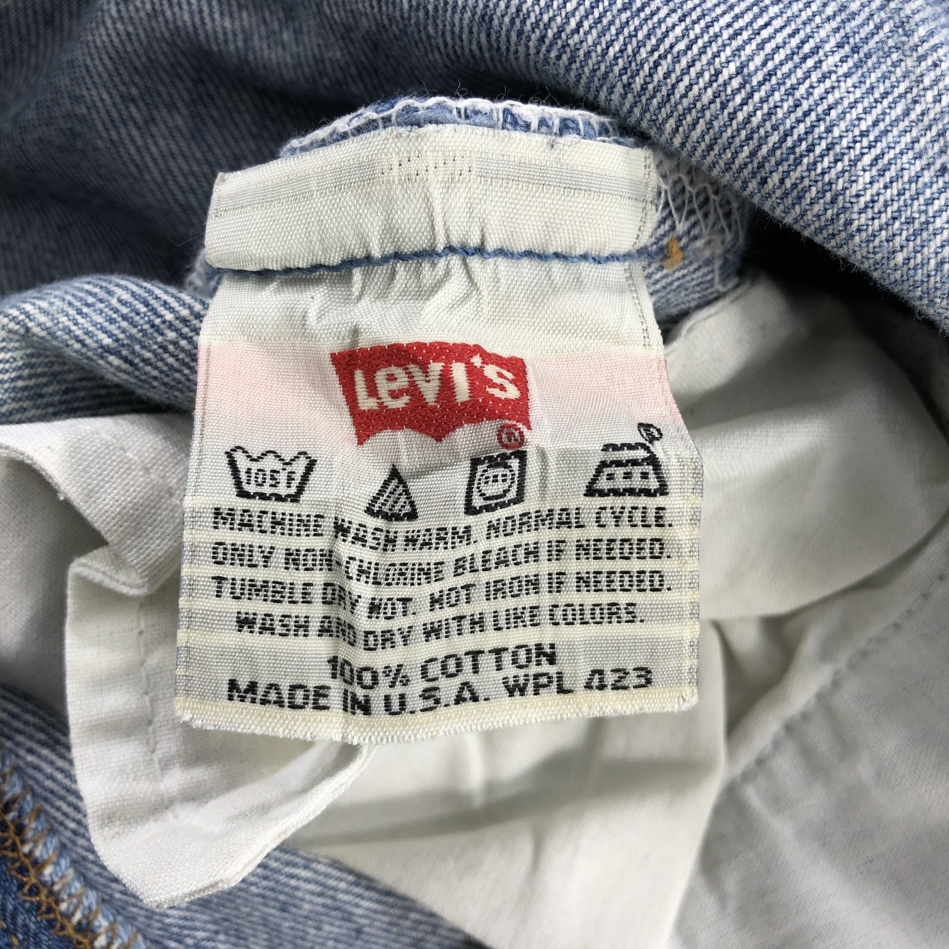 Levi's Vintage 90s Light Wash Levis 501 Jeans-J1451 Size US 28 / EU 44 - 10 Thumbnail