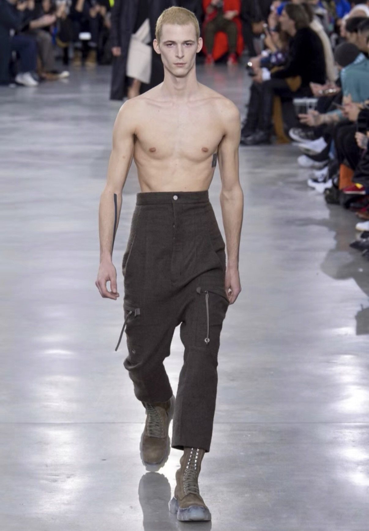 Rick Owens Rick Owens 18FW Runway High-Waist Cargo Pants Size US 38 / EU 54 - 4 Thumbnail