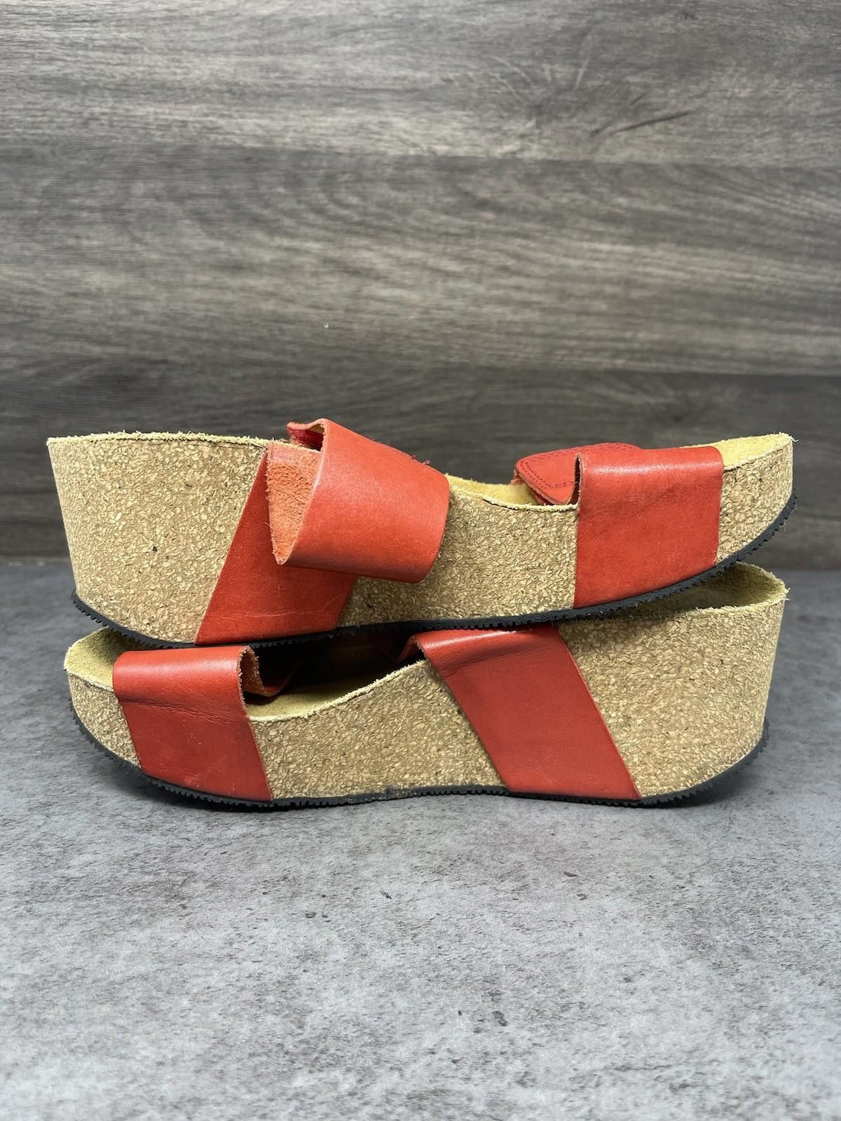 Other Eric Michael Sandals Womens Size 7 (37) Lily Orange 2 Strap Size US 7 / IT 37 - 8 Thumbnail