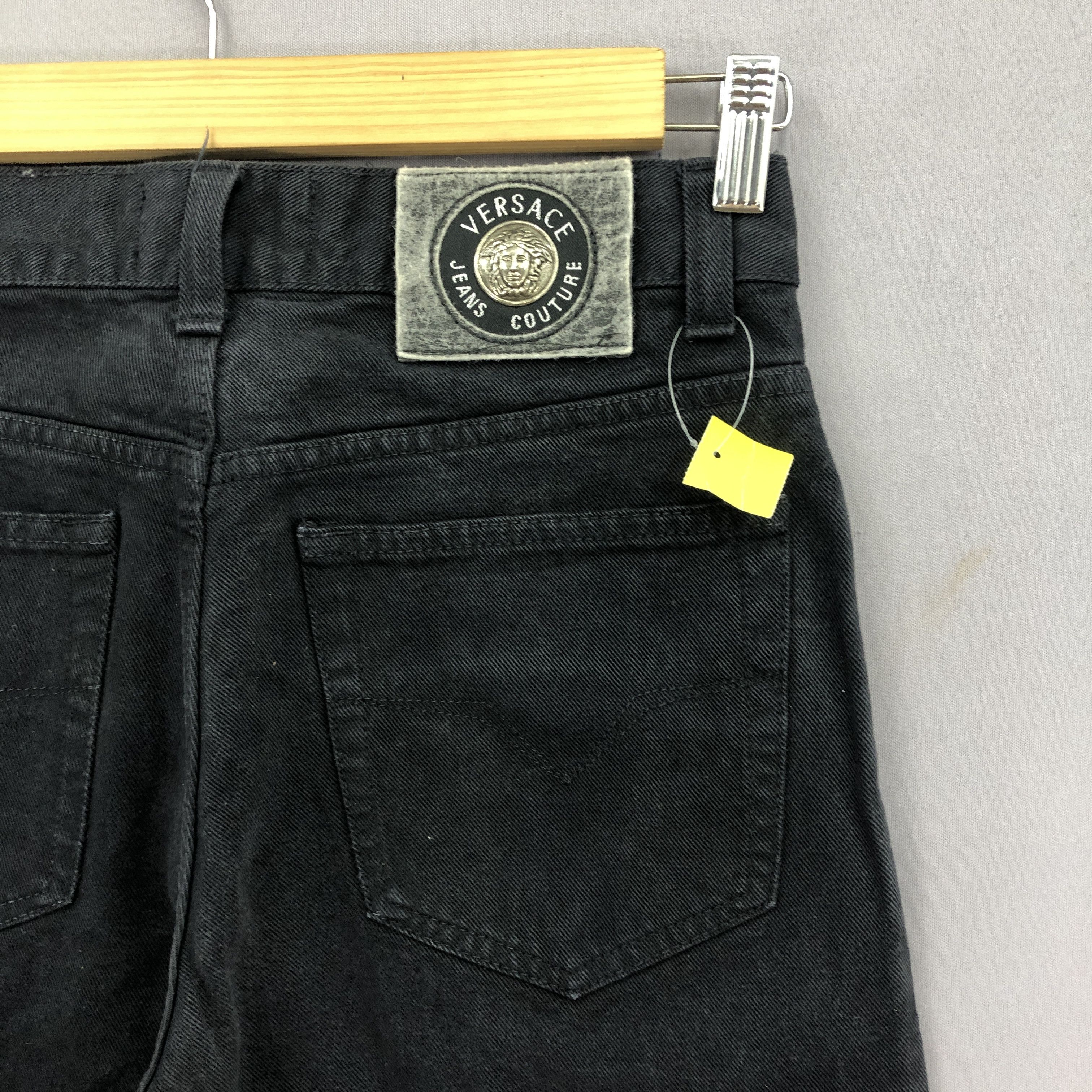 Versace Vintage 90s Versace Jeans Versace Super Black Denim BS45493 Size 28" / US 6 / IT 42 - 5 Thumbnail