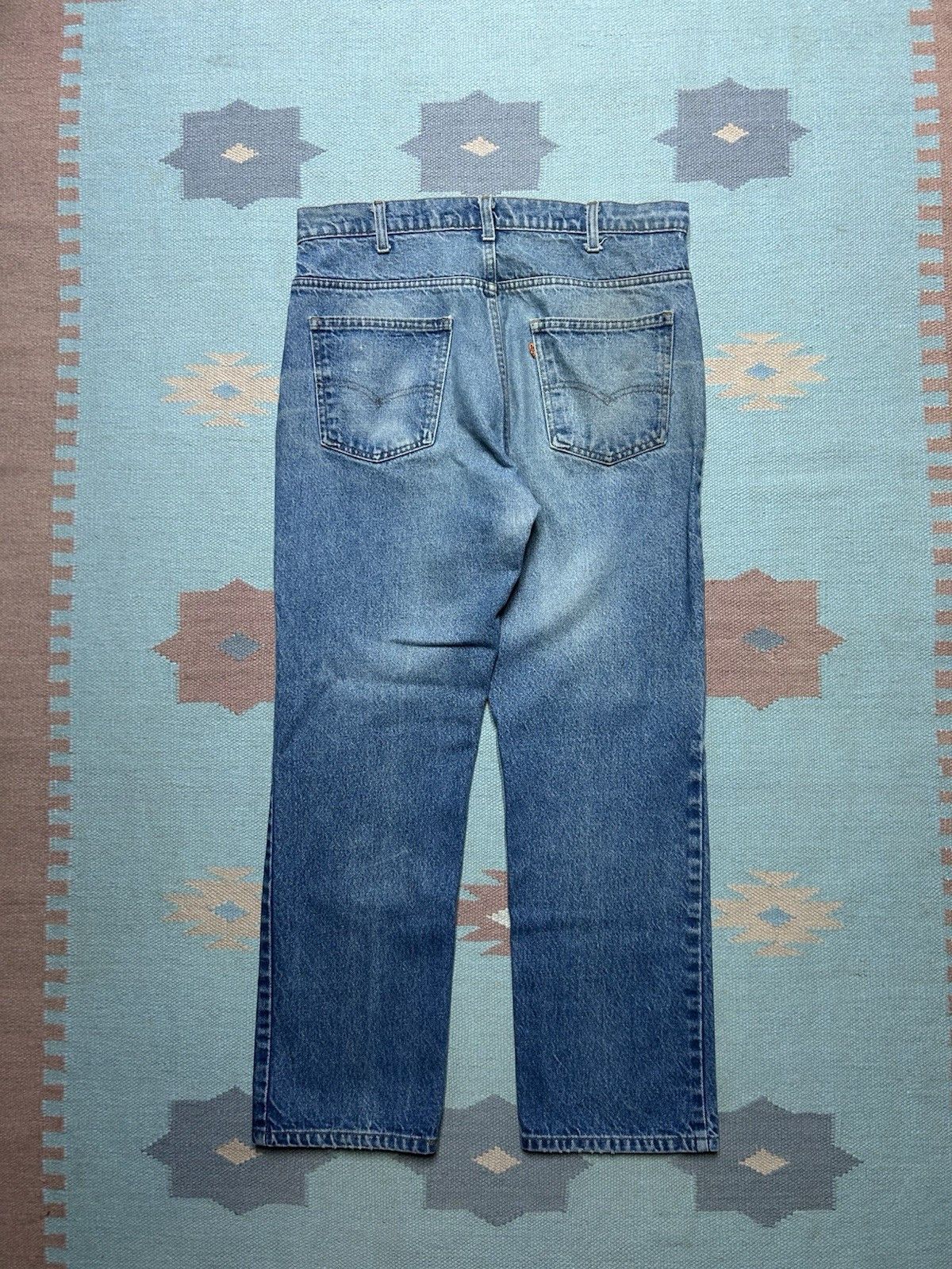 Vintage Vtg 80s Levis 519 0217 jeans orange tab faded straight 34x29 Size US 34 / EU 50 - 1 Thumbnail