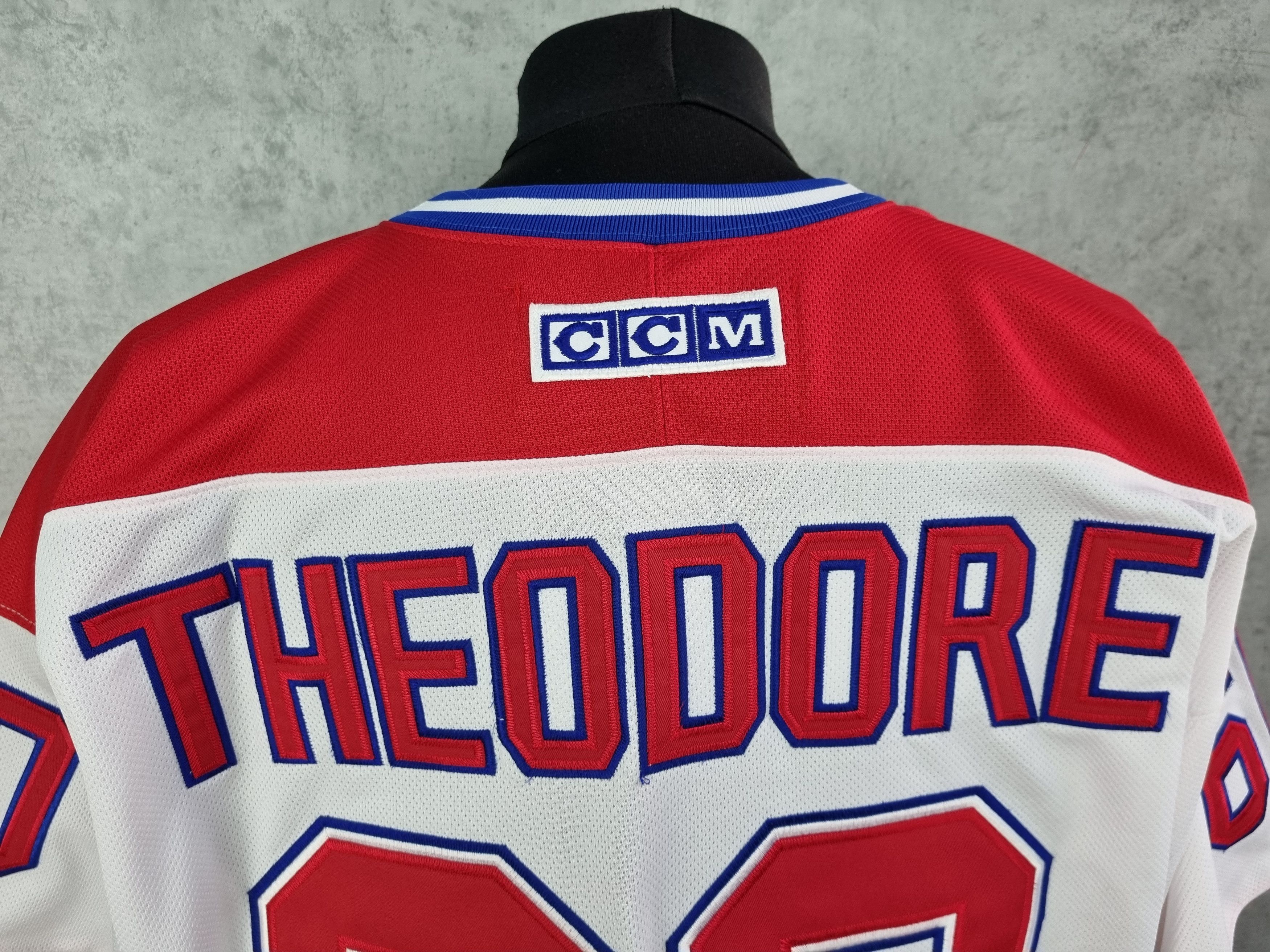 NHL × Vintage NHL CCM THEODORE RUGBY Air Knit Vintage Jersey Size US L / EU 52-54 / 3 - 6 Thumbnail
