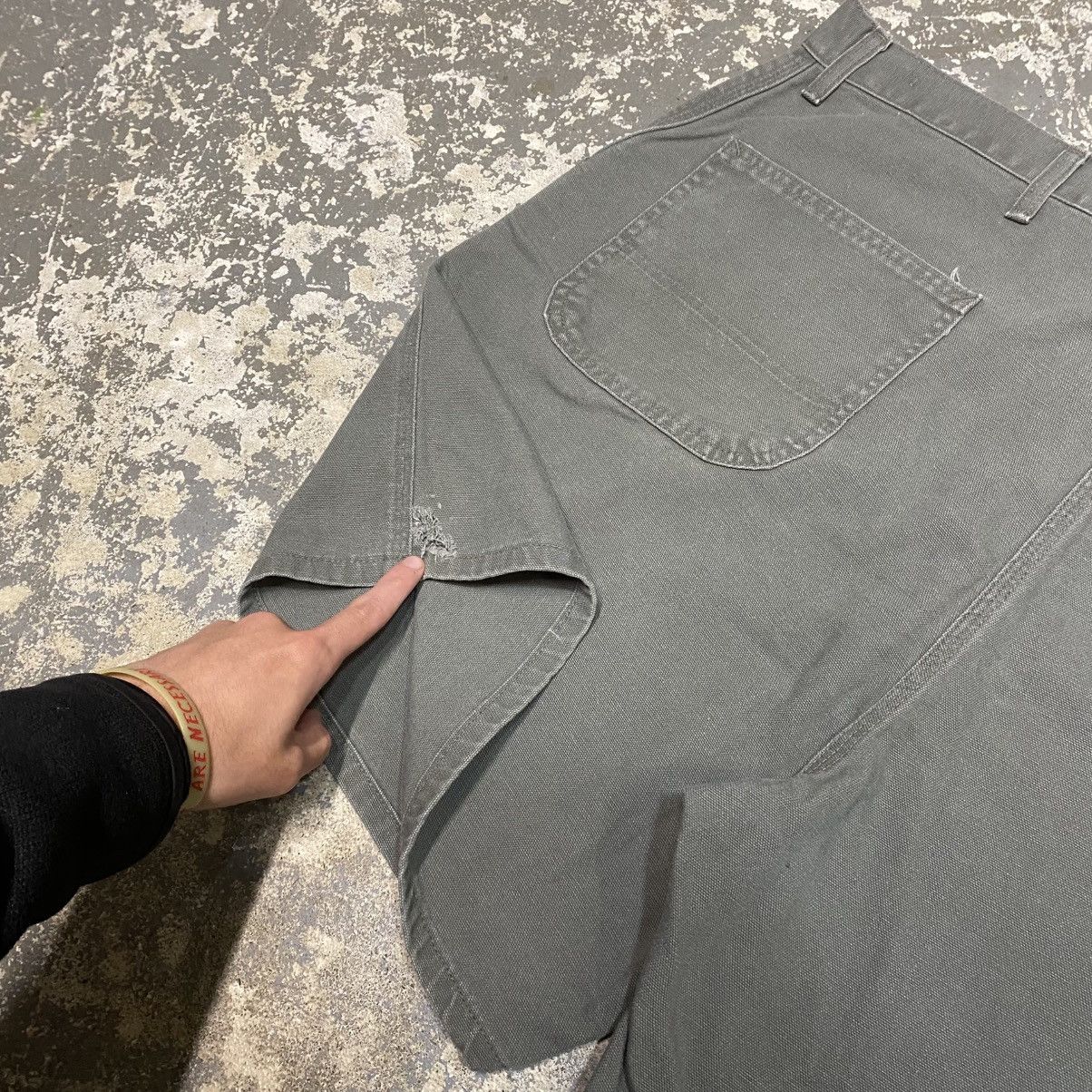 Carhartt × Vintage Vintage Carhartt B30SAG Carpenter Jort Shorts B30 Sage Green Size US 44 / EU 60 - 10 Thumbnail