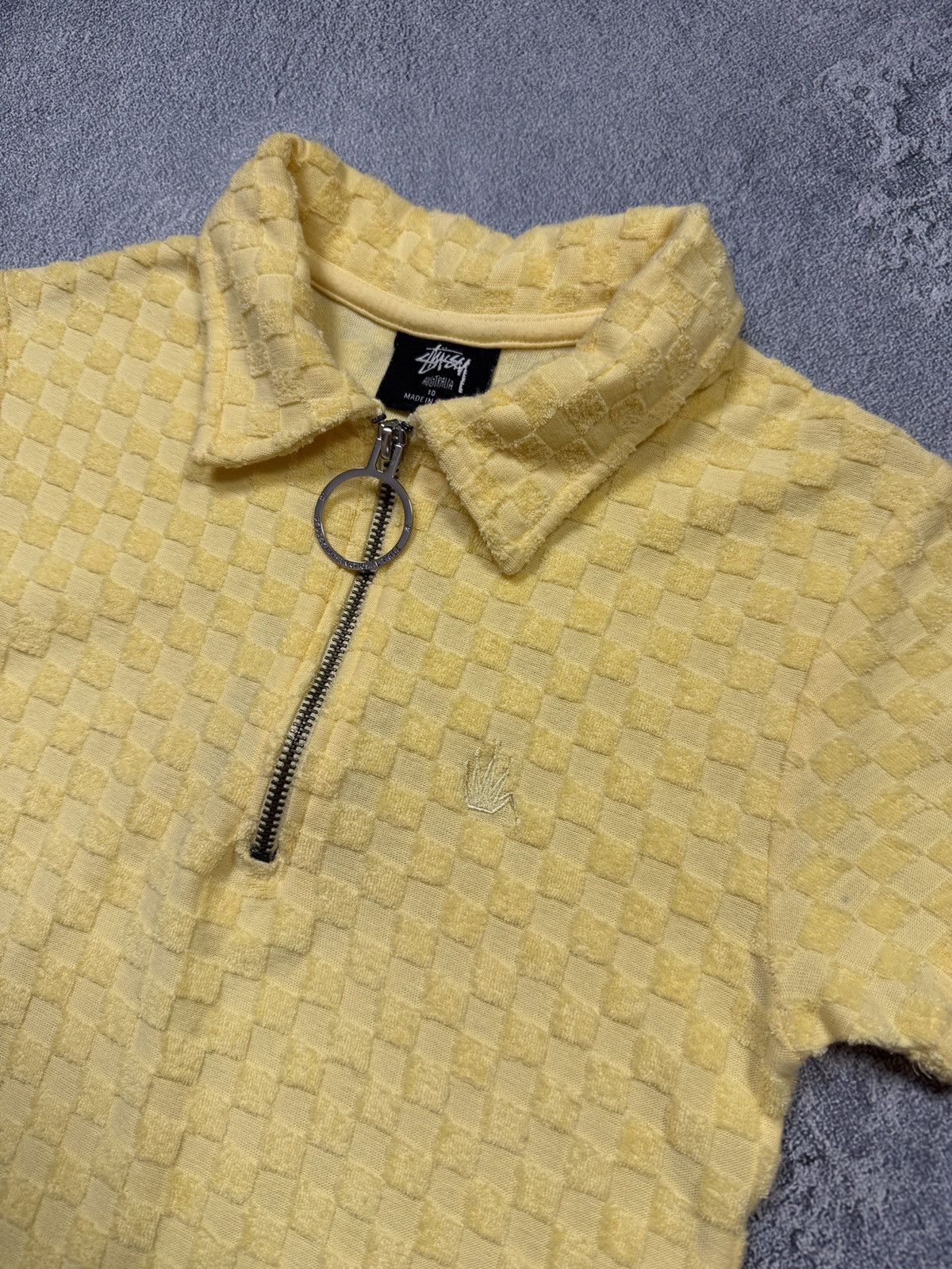 Stussy VINTAGE STUSSY VELOUR DRESS TEE Size M / US 6-8 / IT 42-44 - 4 Thumbnail
