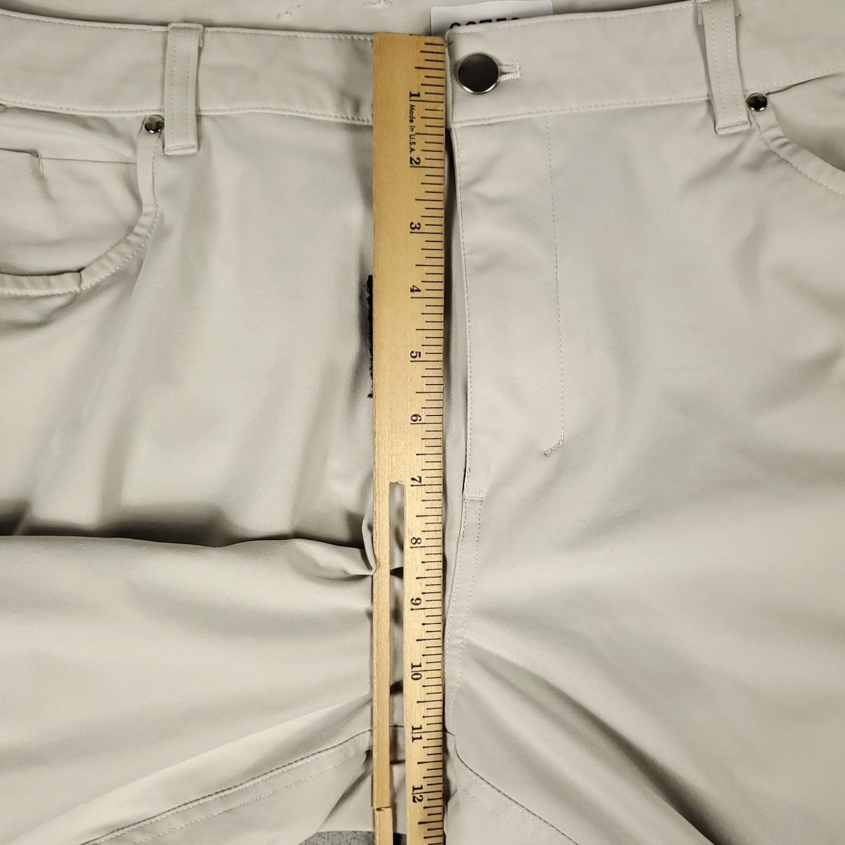 Lululemon Lululemon Pants Mens 42x27 Commission Straight 5-Pocket Chino Trousers Beige Regular 42in Knit Polyester Solid Slant 5-Pocket Style: Chino Mens Size US 42 / EU 58 - 5 Thumbnail