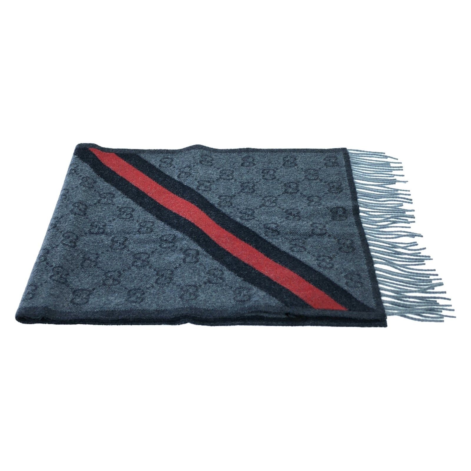 Gucci Gucci Scarf Wool Blue Size ONE SIZE - 1 Thumbnail