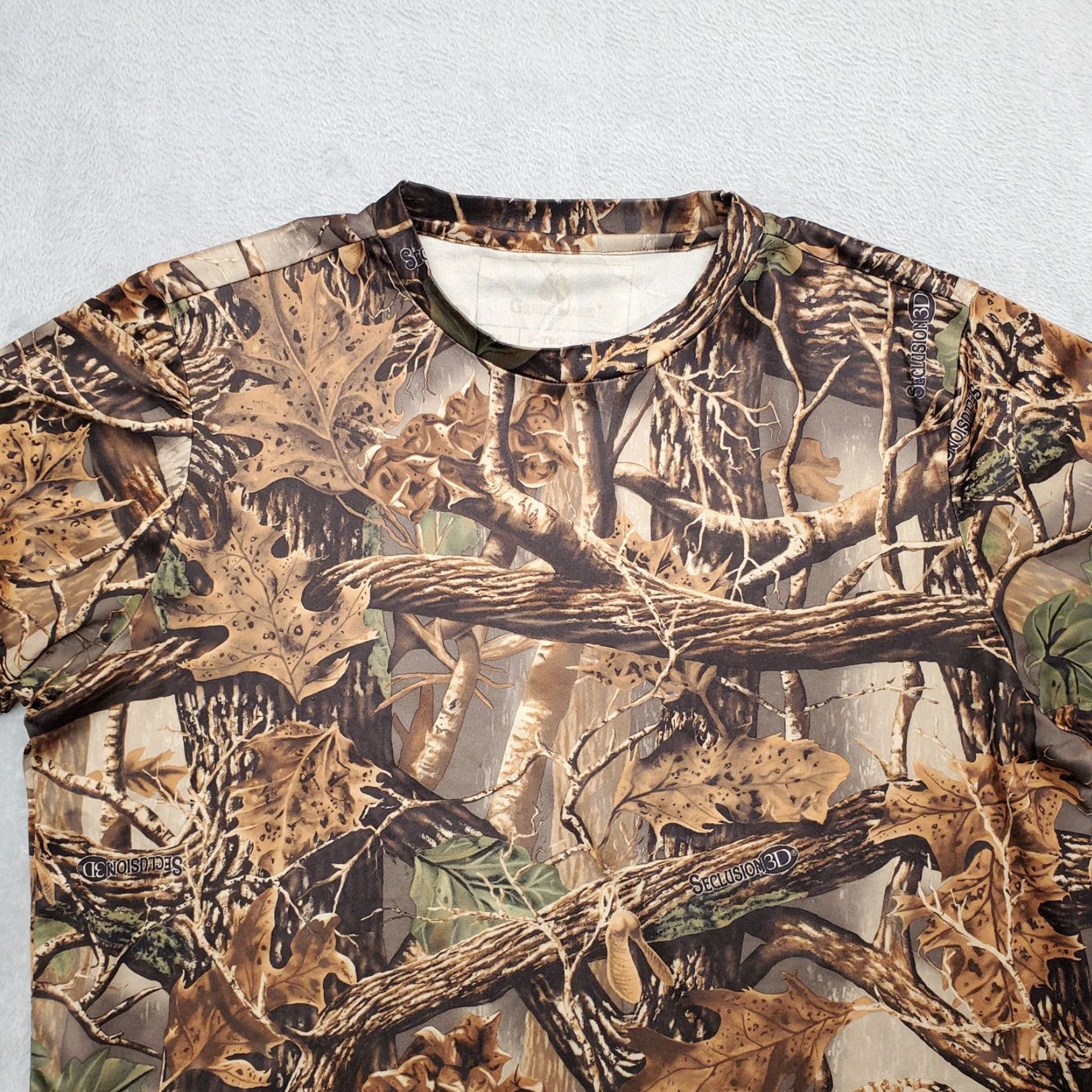 Vintage Seclusion 3D Camoflage Shirt Mens Medium Brown Camo Short Sleeve 100% Polyester Shirt Mens M Brown Camouflage 3D Seclusion Size US M / EU 48-50 / 2 - 2 Thumbnail