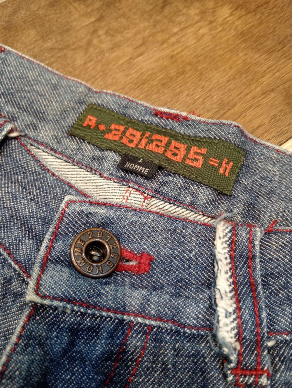 291295=Homme 291295 HOMME JAPAN 7 POCKET DENIM JEANS - SIZE 1 BLUE Size US 29 - 6 Thumbnail