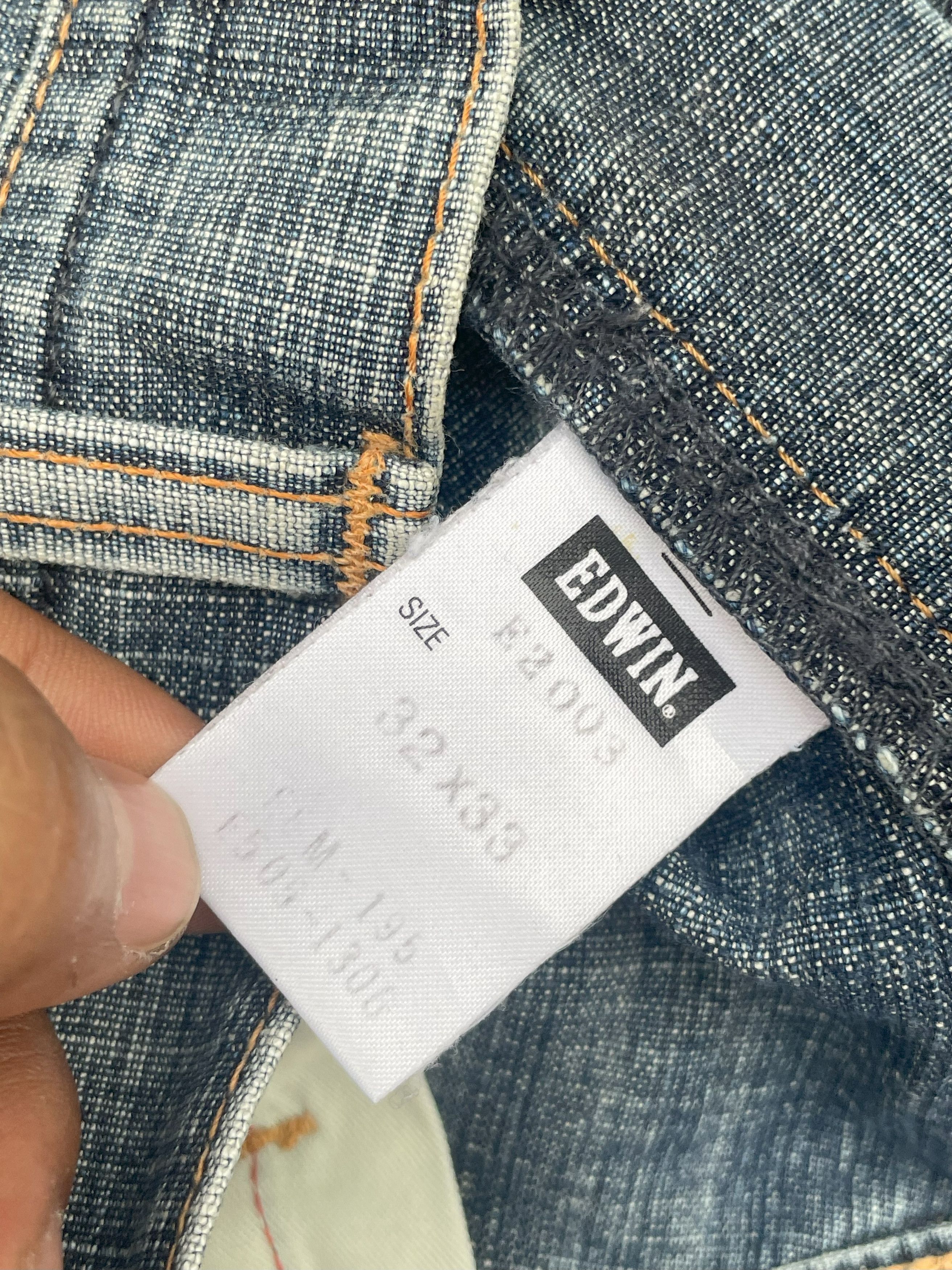 Edwin × Japanese Brand × Vintage Vintage Edwin E function 2003 Narrow Jeans Size US 32 / EU 48 - 13 Thumbnail