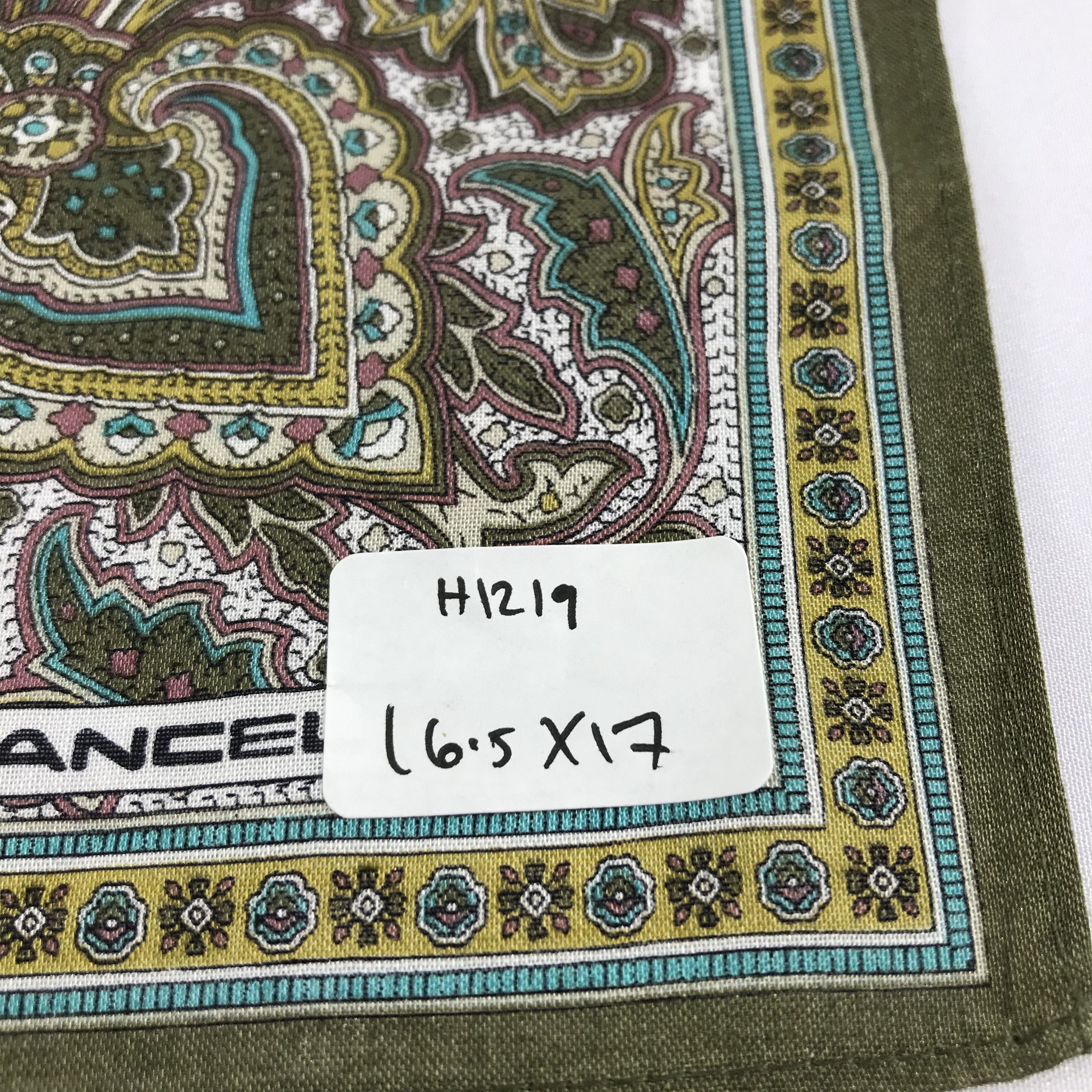 Lancel Lancel Paisley Handkerchief Neckerchief Bandana H1219 Size ONE SIZE - 4 Thumbnail
